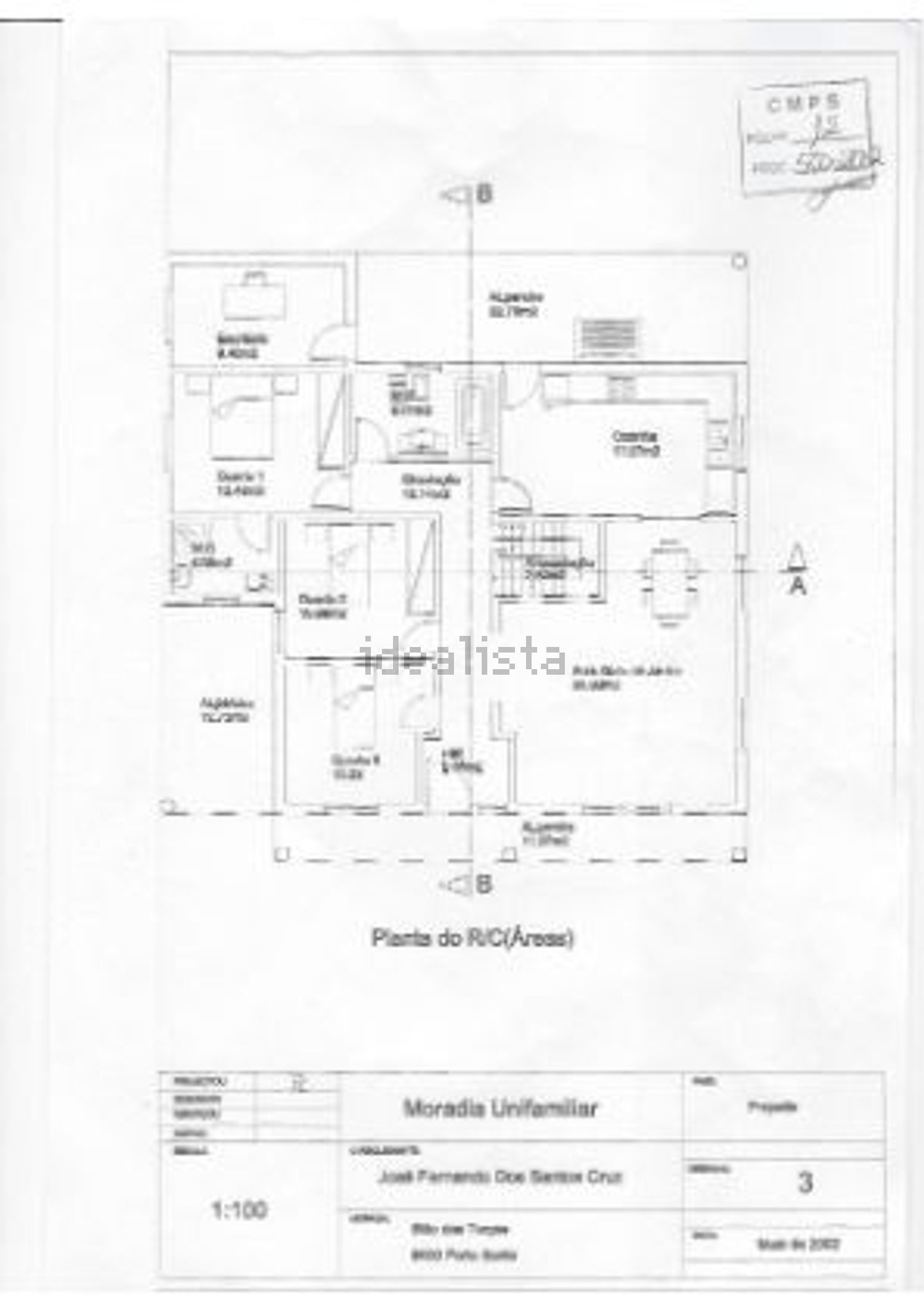 公寓 t3出售在Porto Santo - 平面图
