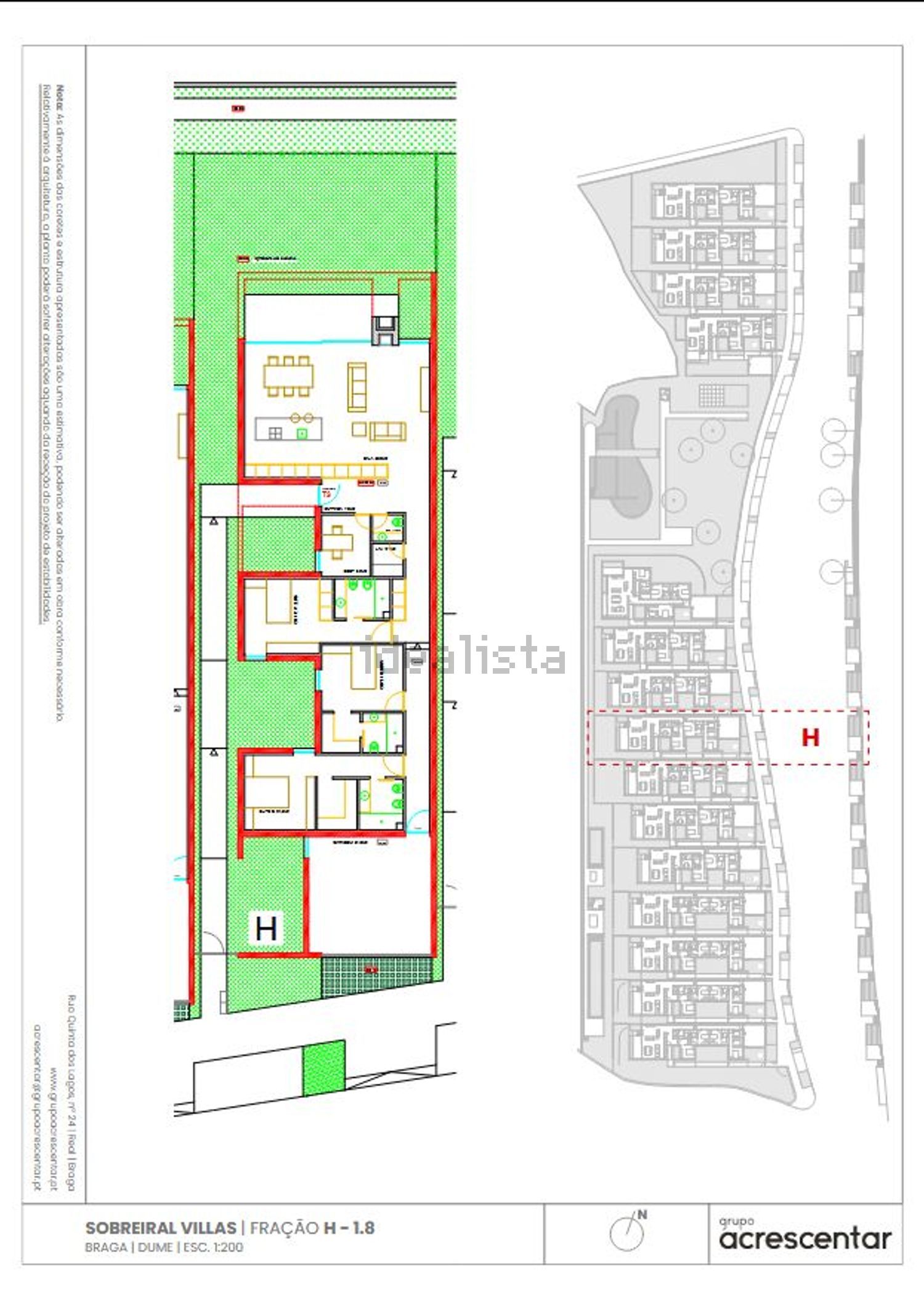 联排别墅出售在Rua de Pinhel, 1 - 平面图