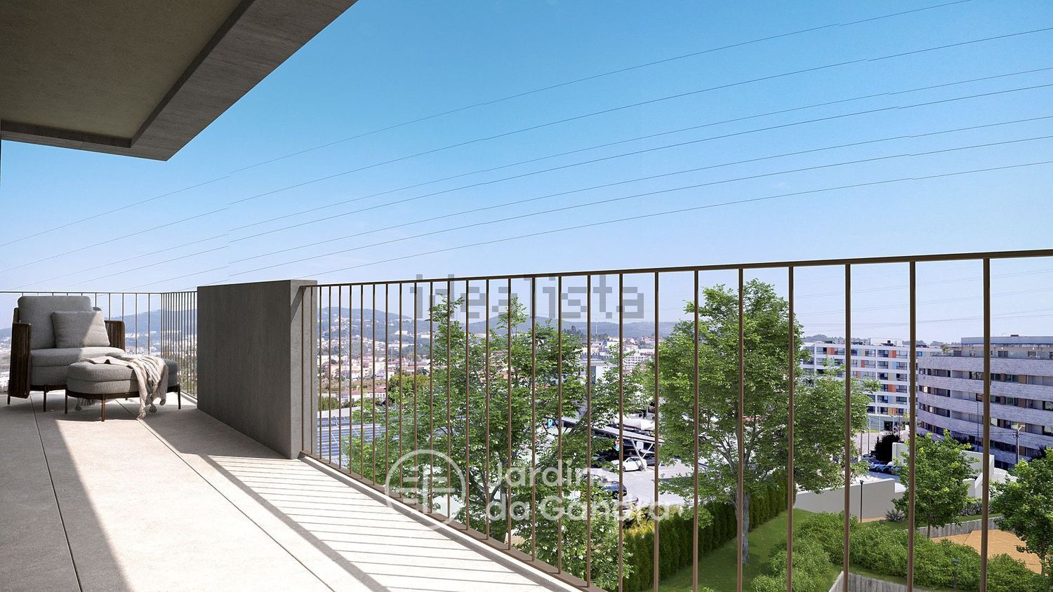 公寓 t3出售在Rua Nova de Fontes, 120 - 阳台