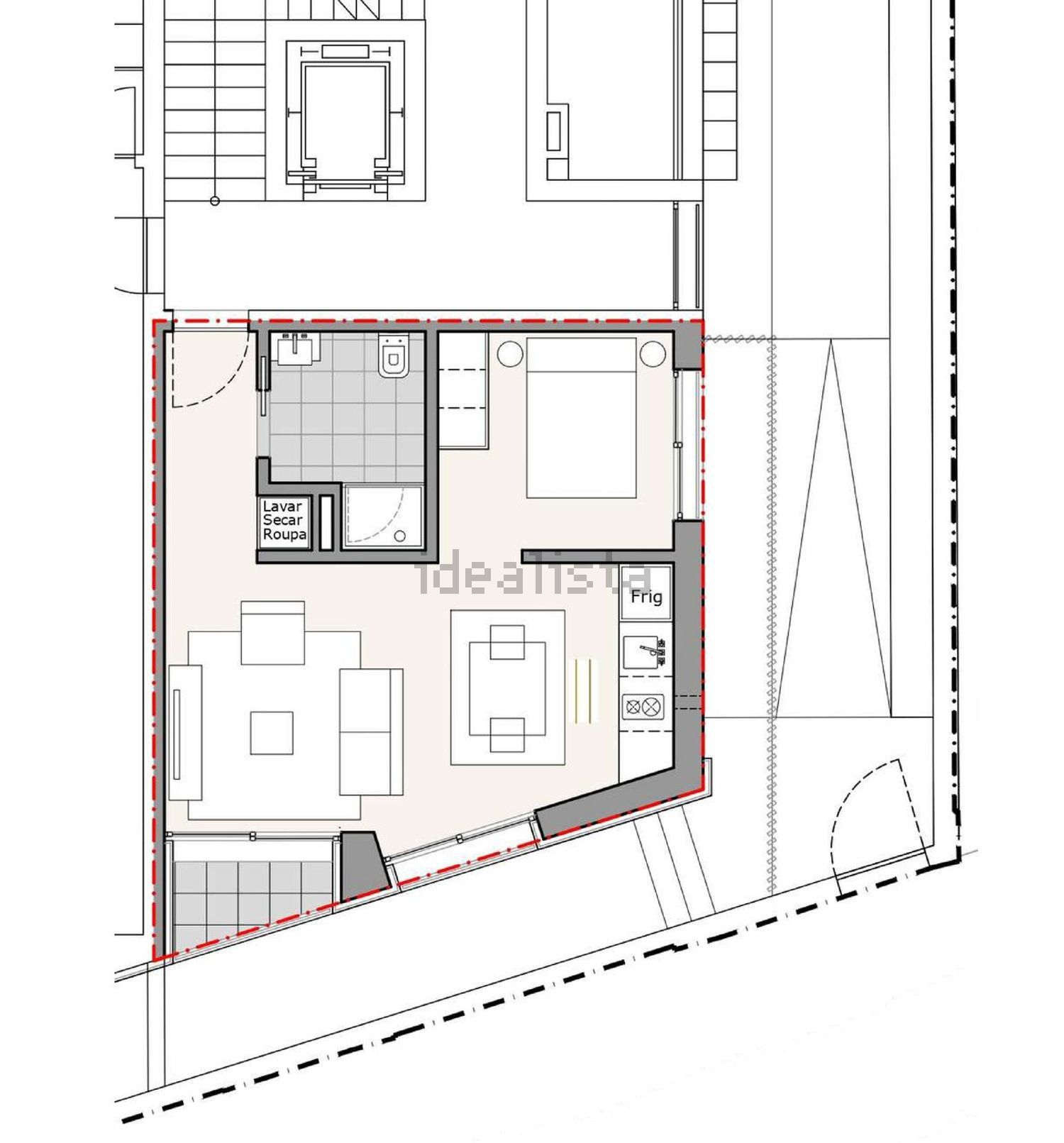 公寓 t0出售在Rua do Infante Dom Henrique, 31 - 平面图