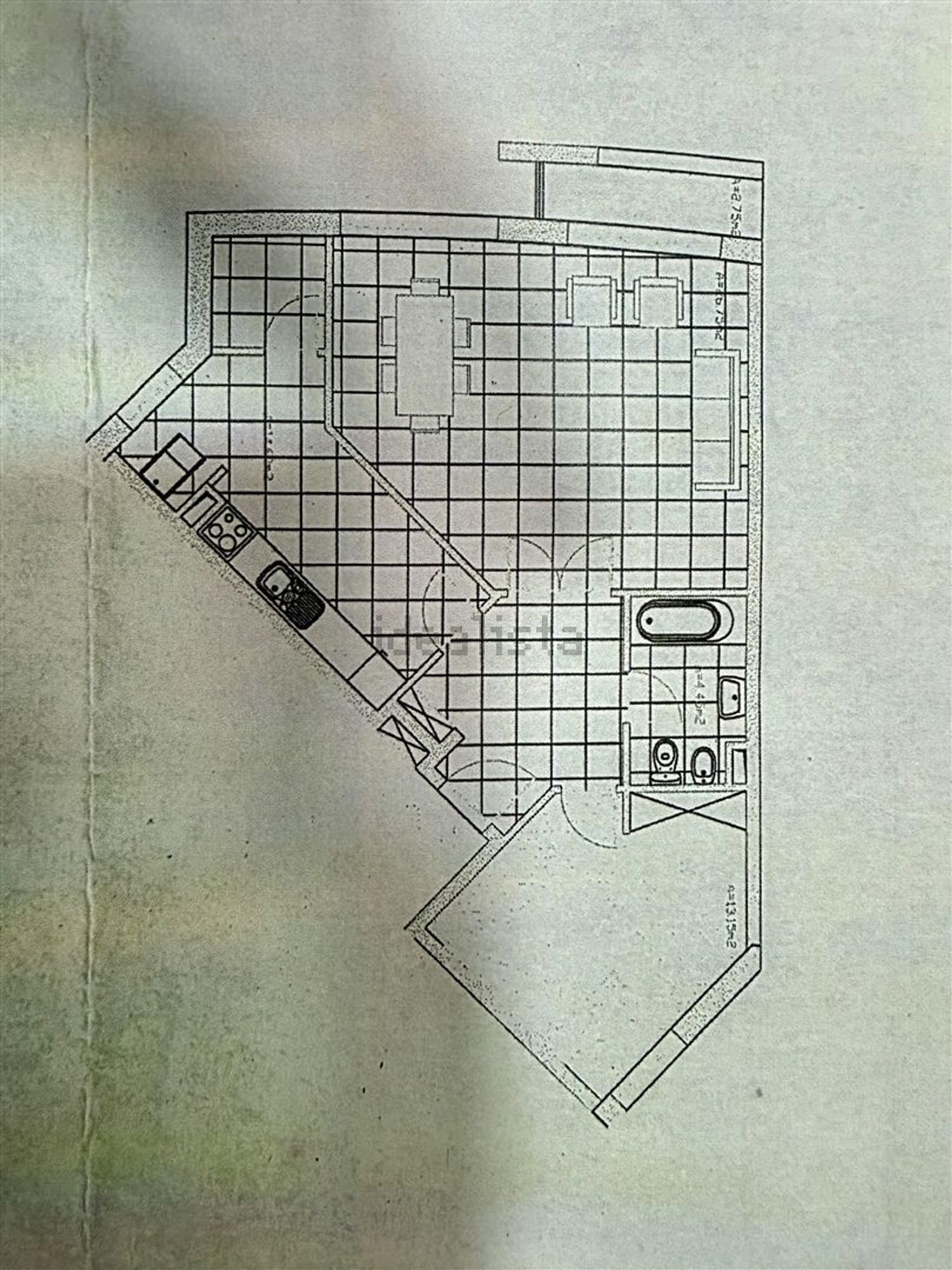 公寓 t1出售在Rua Nova de Fontes, 89 - 平面图