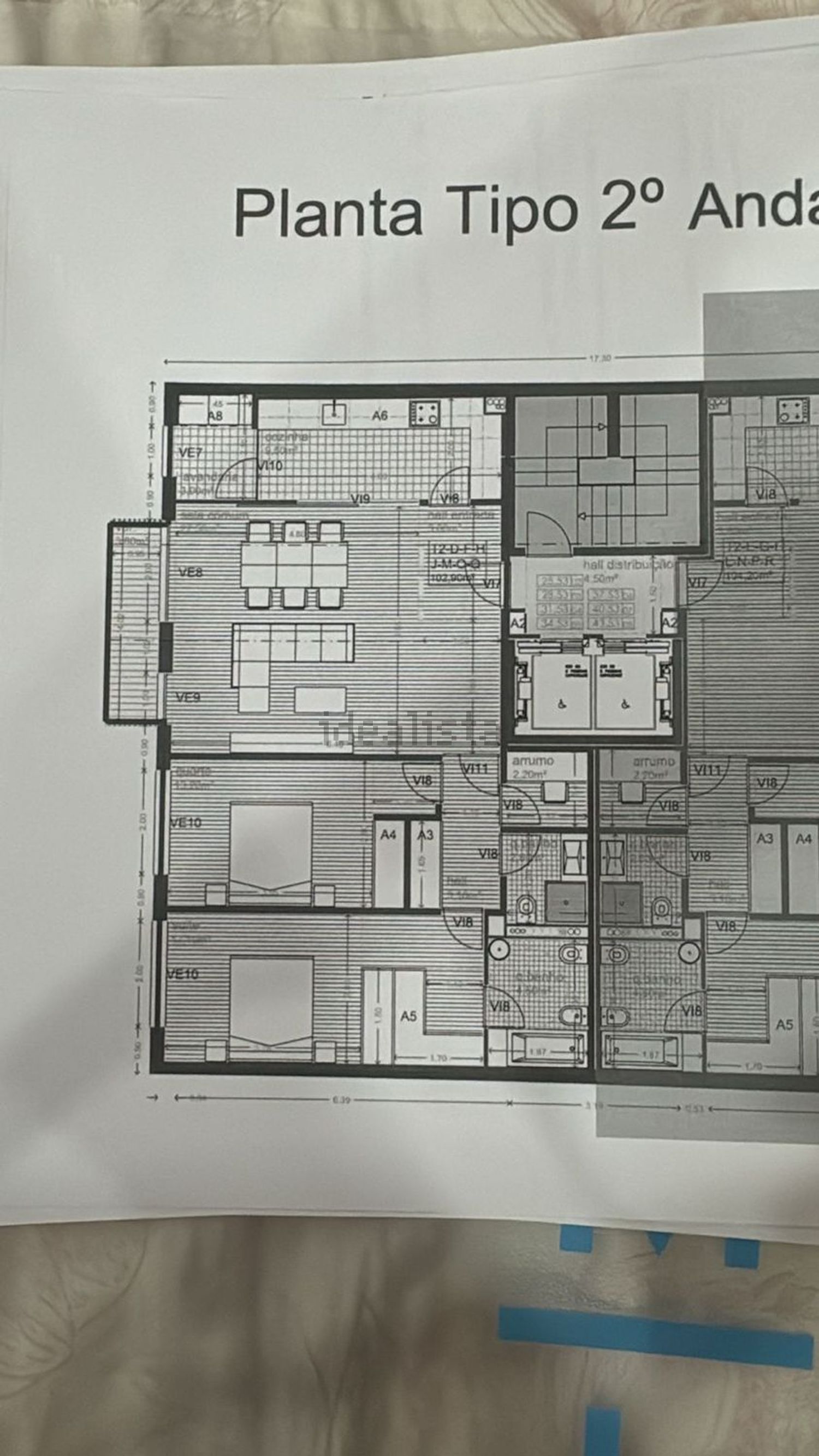 公寓 t2出售在 Centro de Matosinhos - 平面图