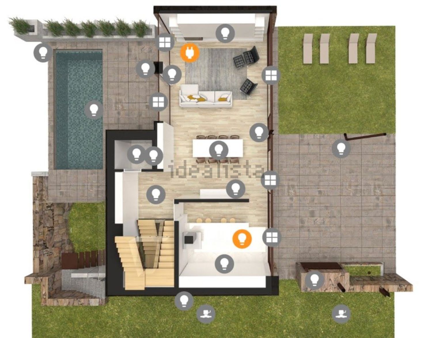 联排别墅出售在Rua Doutor Faria, 48 - 平面图