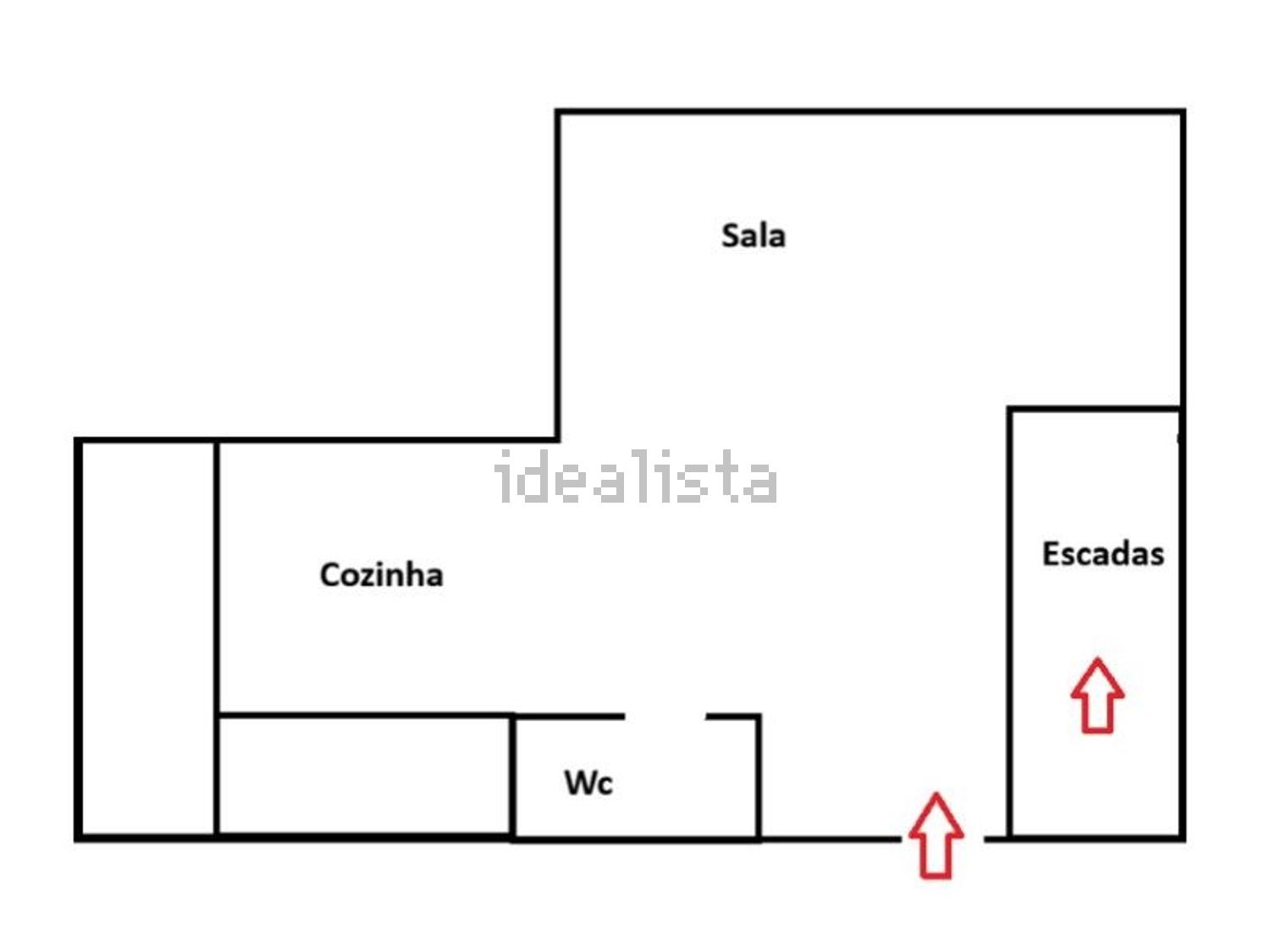 出租公寓 t1在Rua Amadeu de Carvalho - 平面图