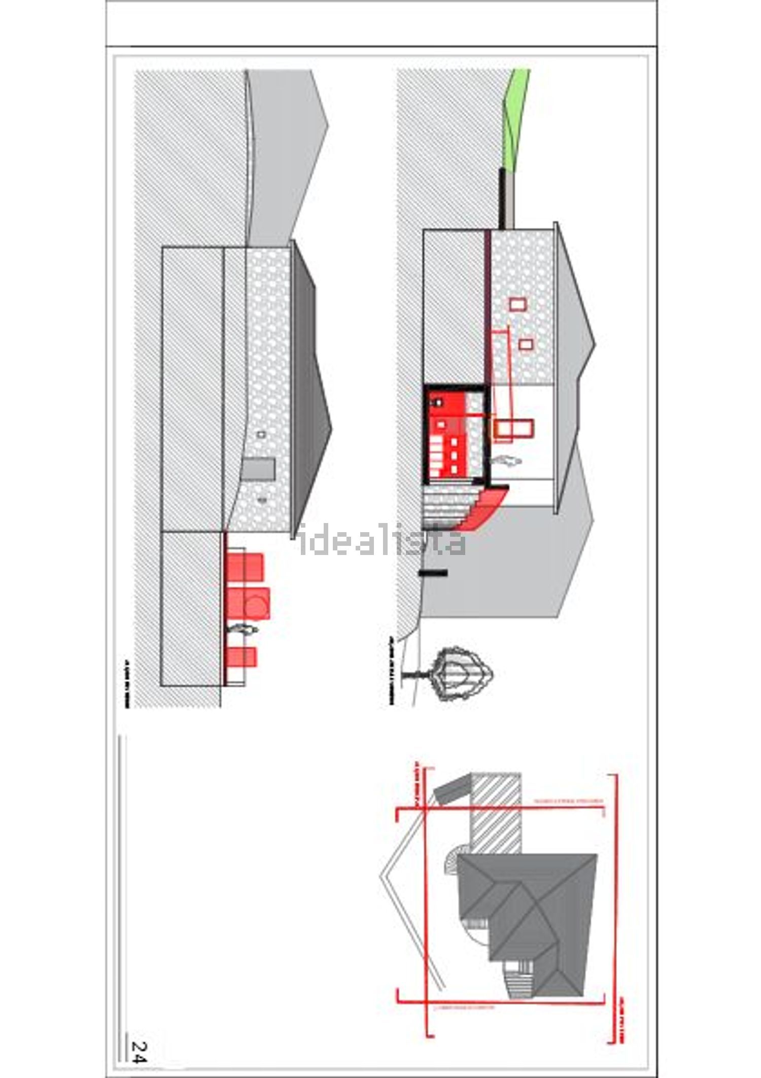 小楼房或独栋别墅出售在Avenida São João Baptista - 平面图