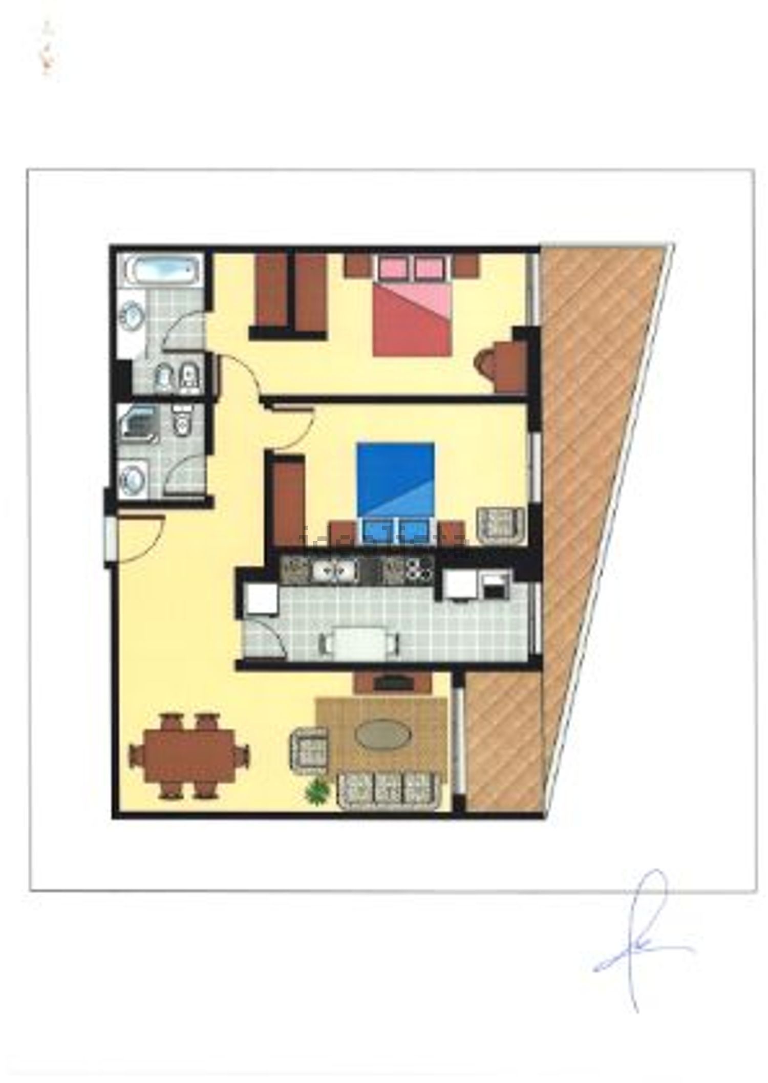 公寓 t2出售在Rua da Escola, 2 - 平面图