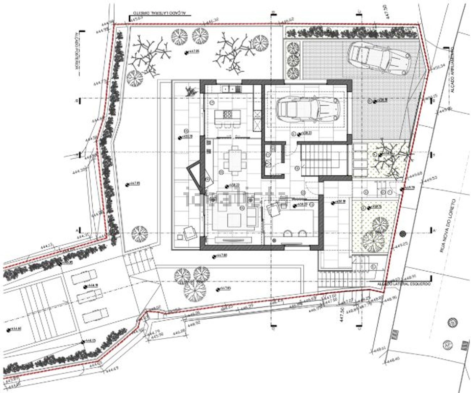 小楼房或独栋别墅出售在Rua Nova do Loreto - 平面图