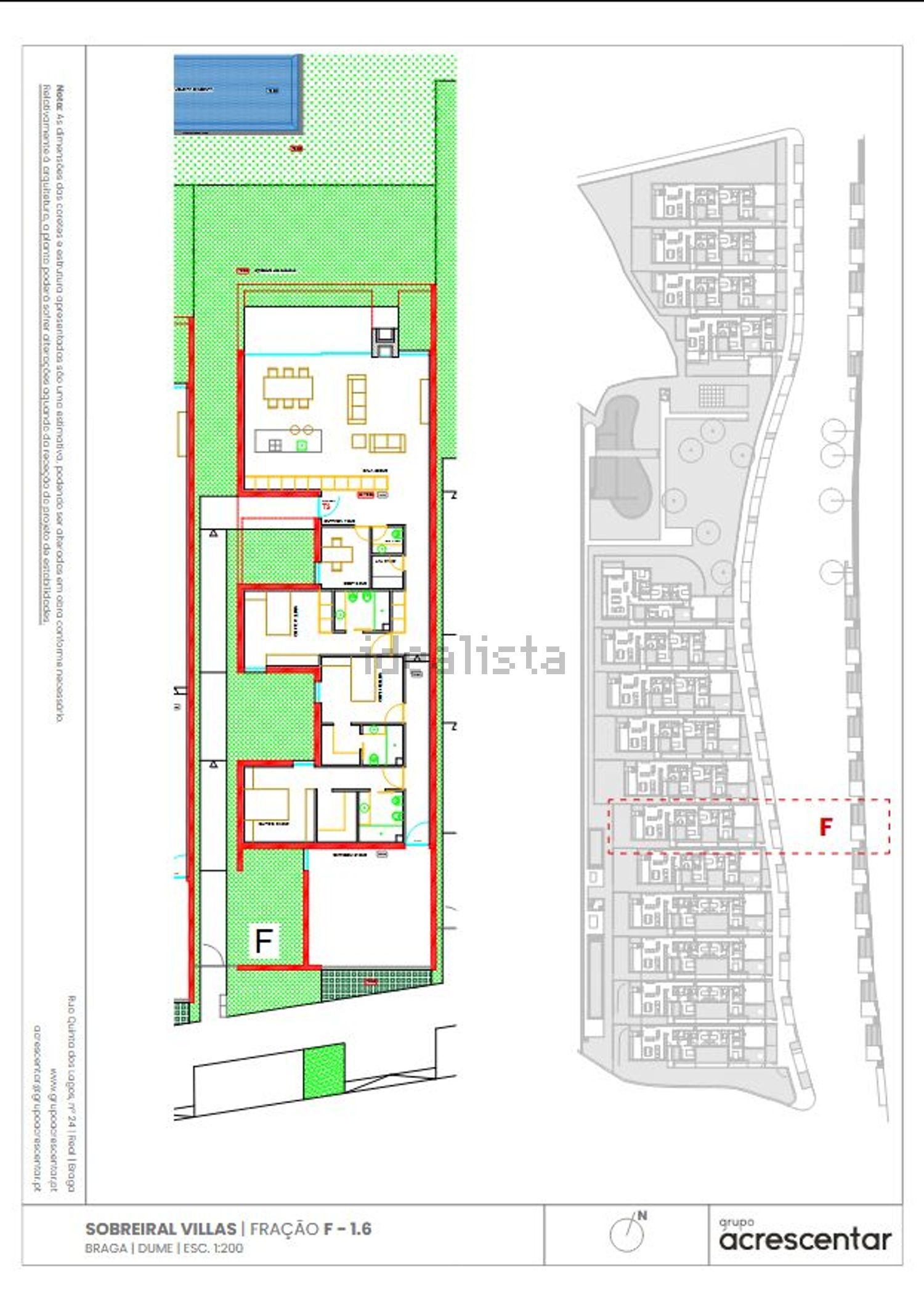 联排别墅出售在Rua de Pinhel, 1 - 平面图