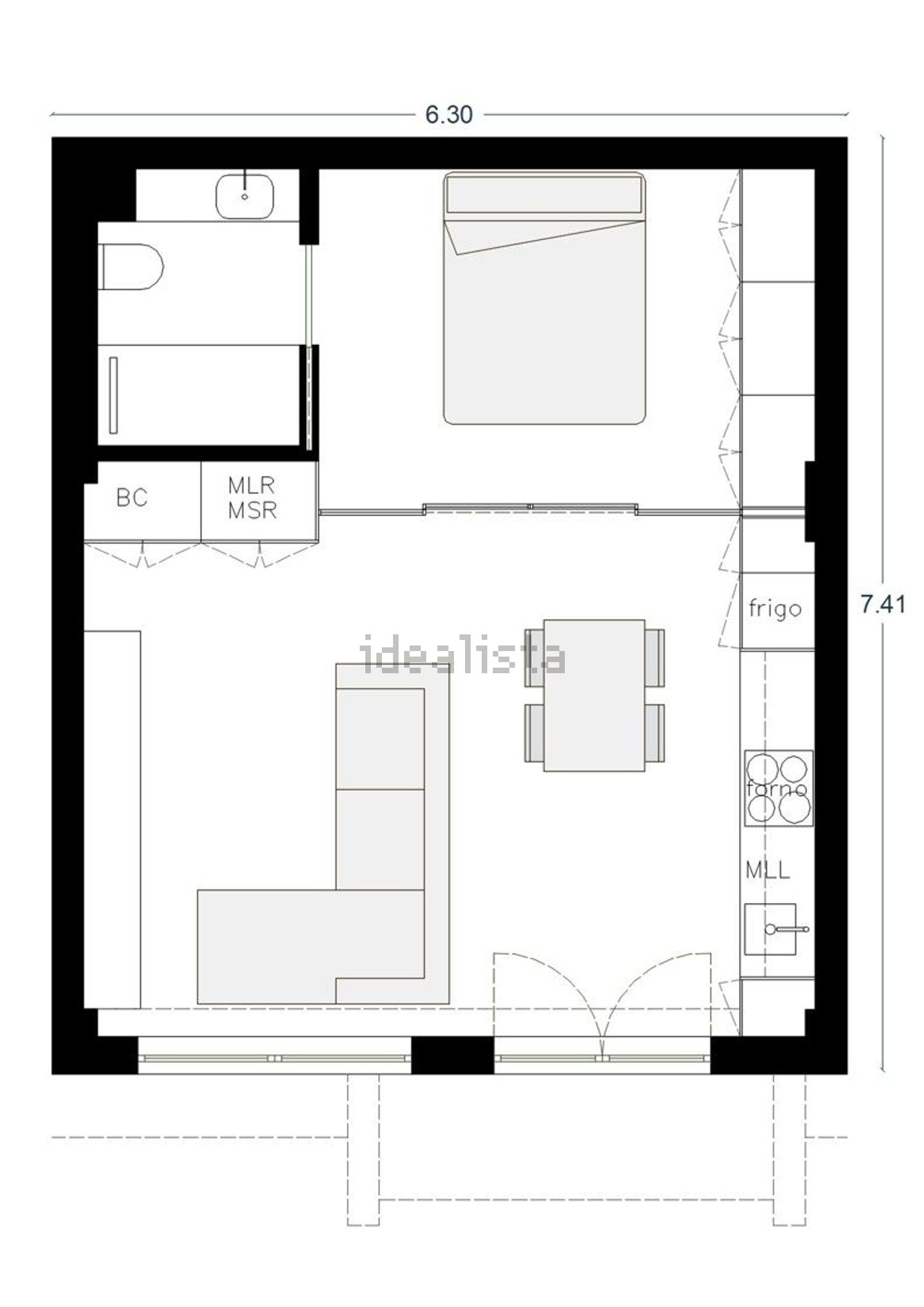 公寓 t1出售在Alameda do Fujacal, 110 - 平面图