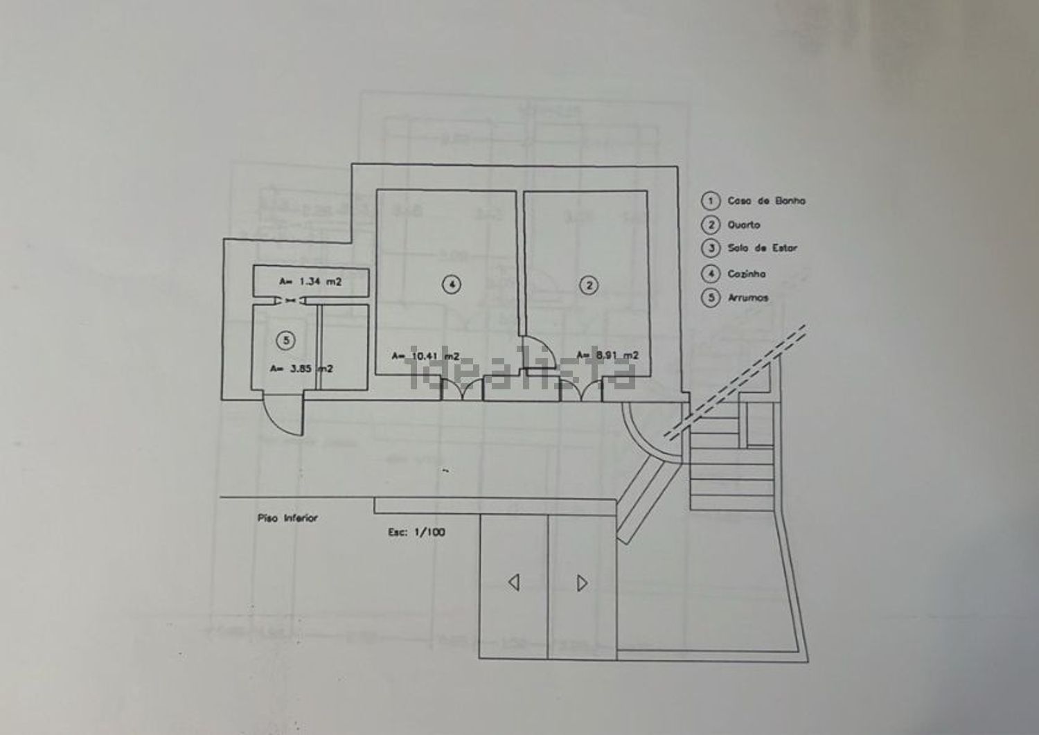 小楼房或独栋别墅出售Vereda da Pedra Mole - 平面图