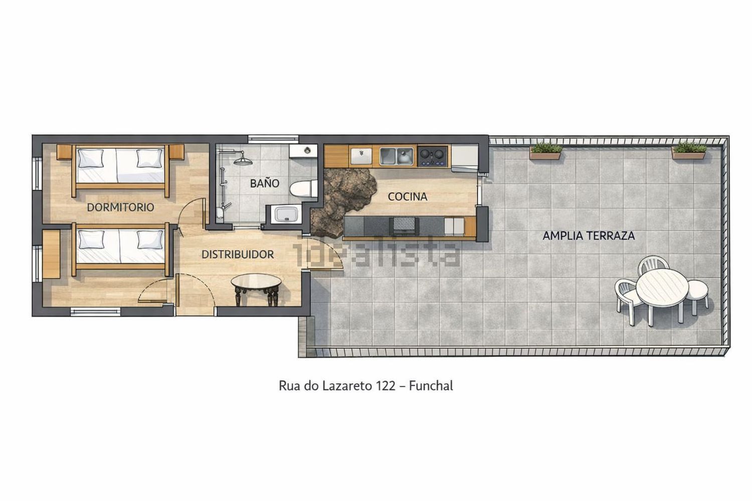 小楼房或独栋别墅出售在Rua do Lazareto, 116 - 平面图
