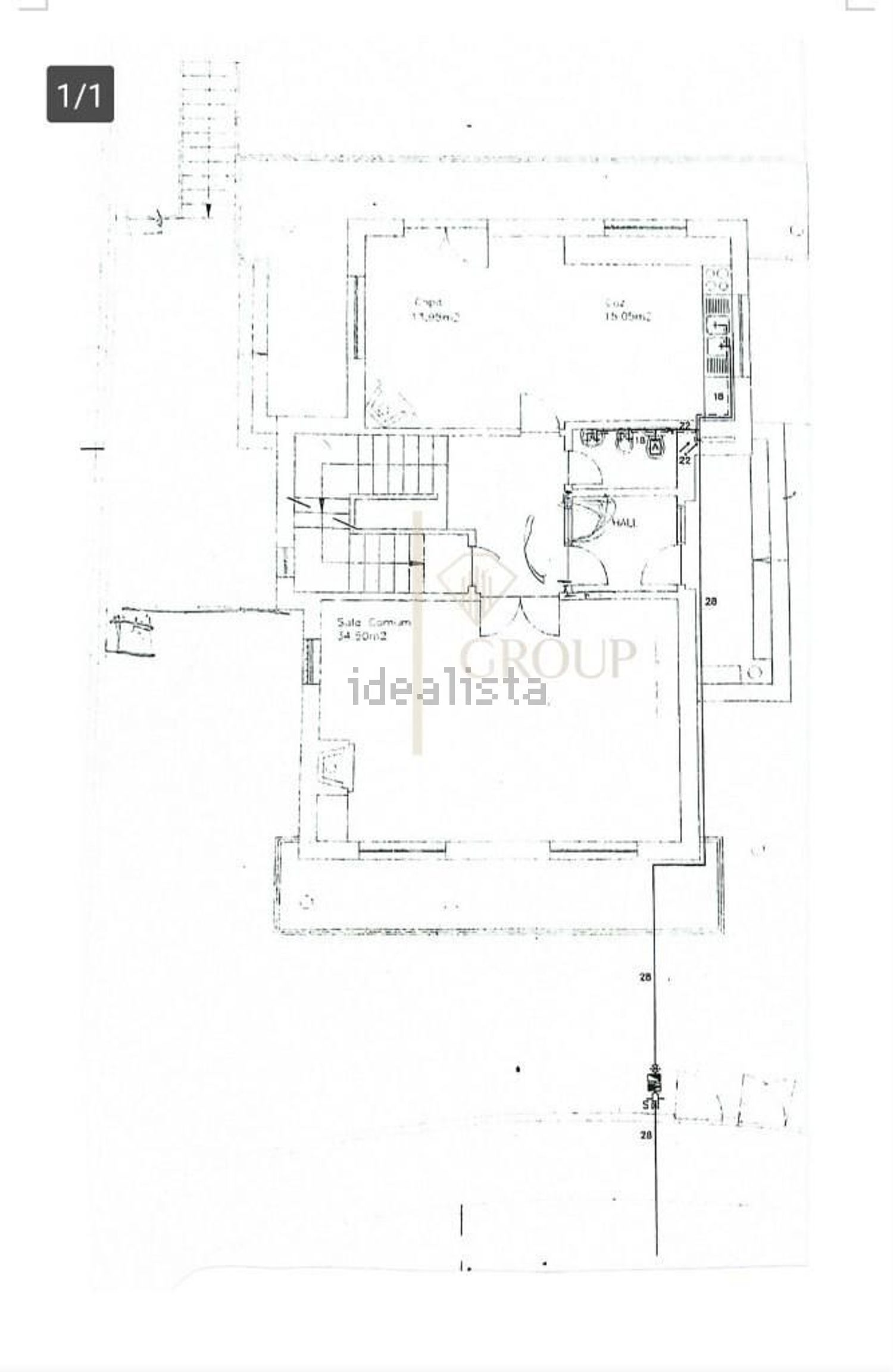 小楼房或独栋别墅出售在Rua Marques Zina s/n - 平面图
