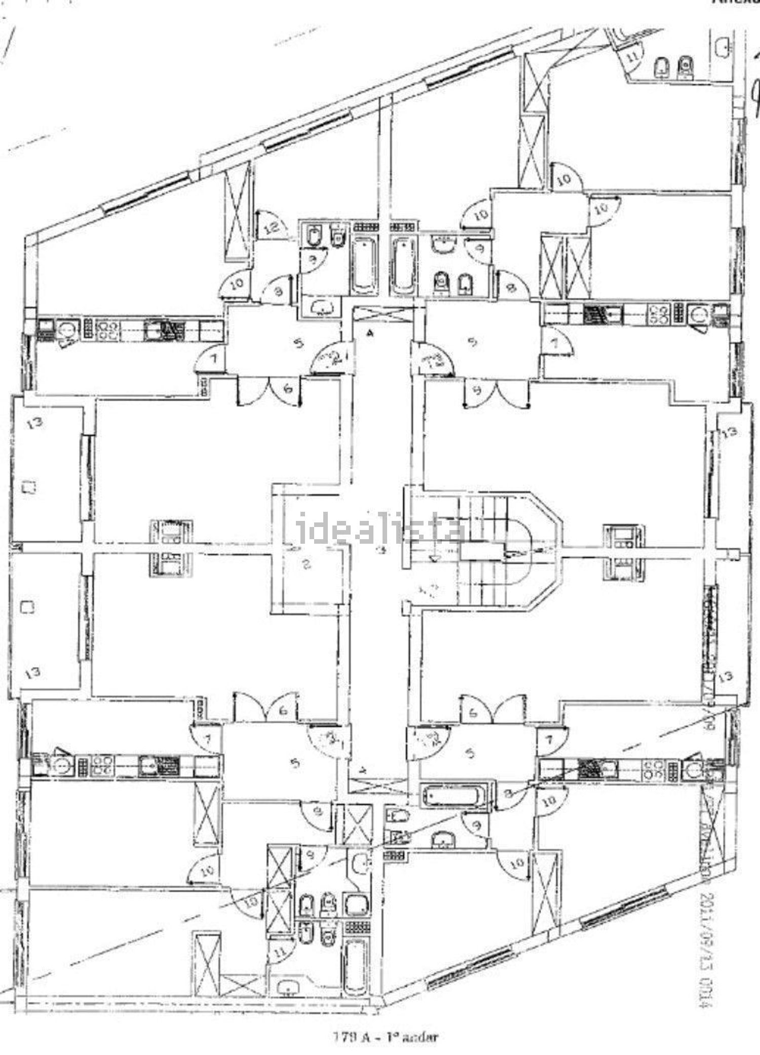 公寓 t2出售在Rua do Pinhal - 平面图