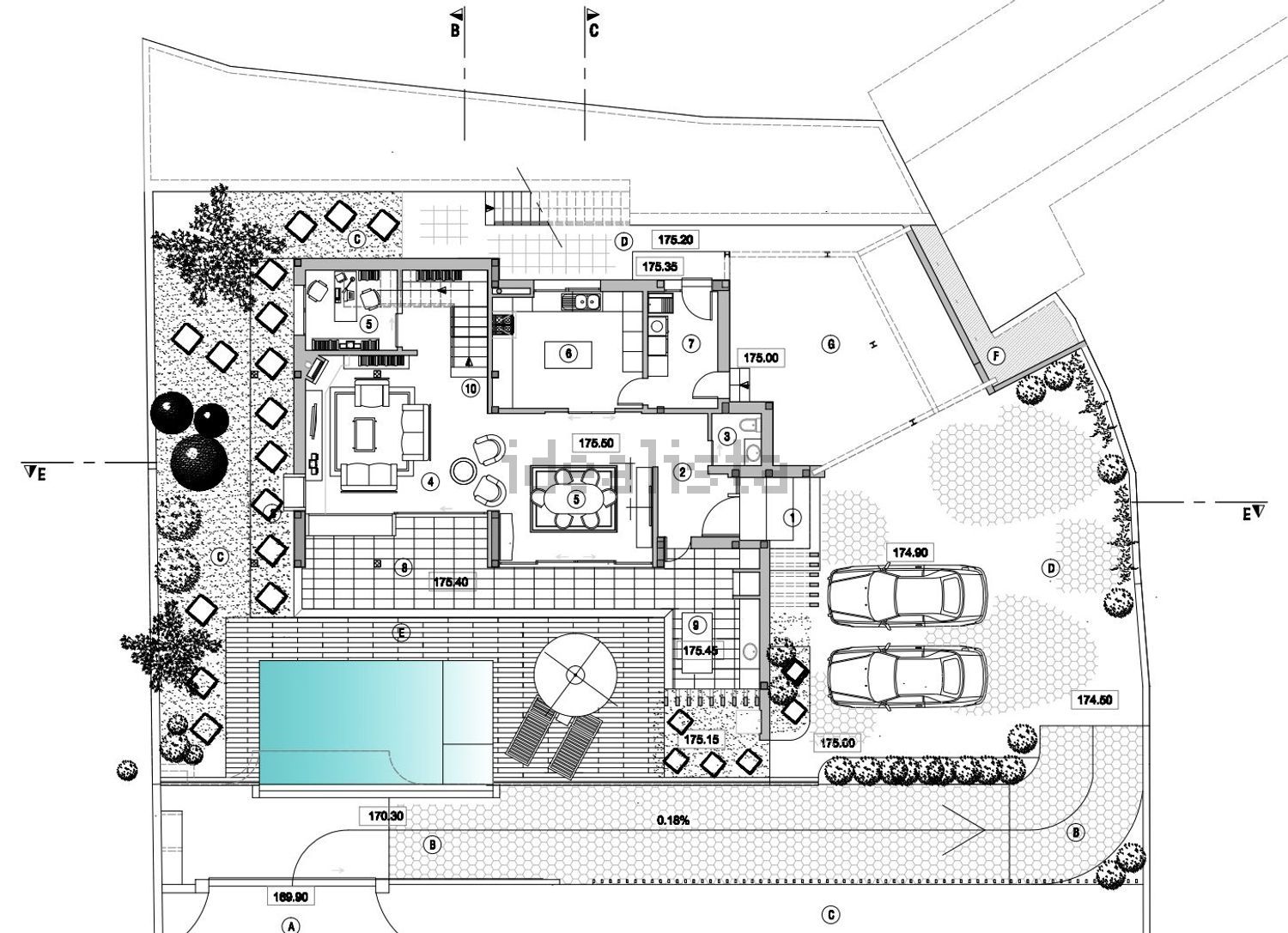 小楼房或独栋别墅出售Er222 - 平面图