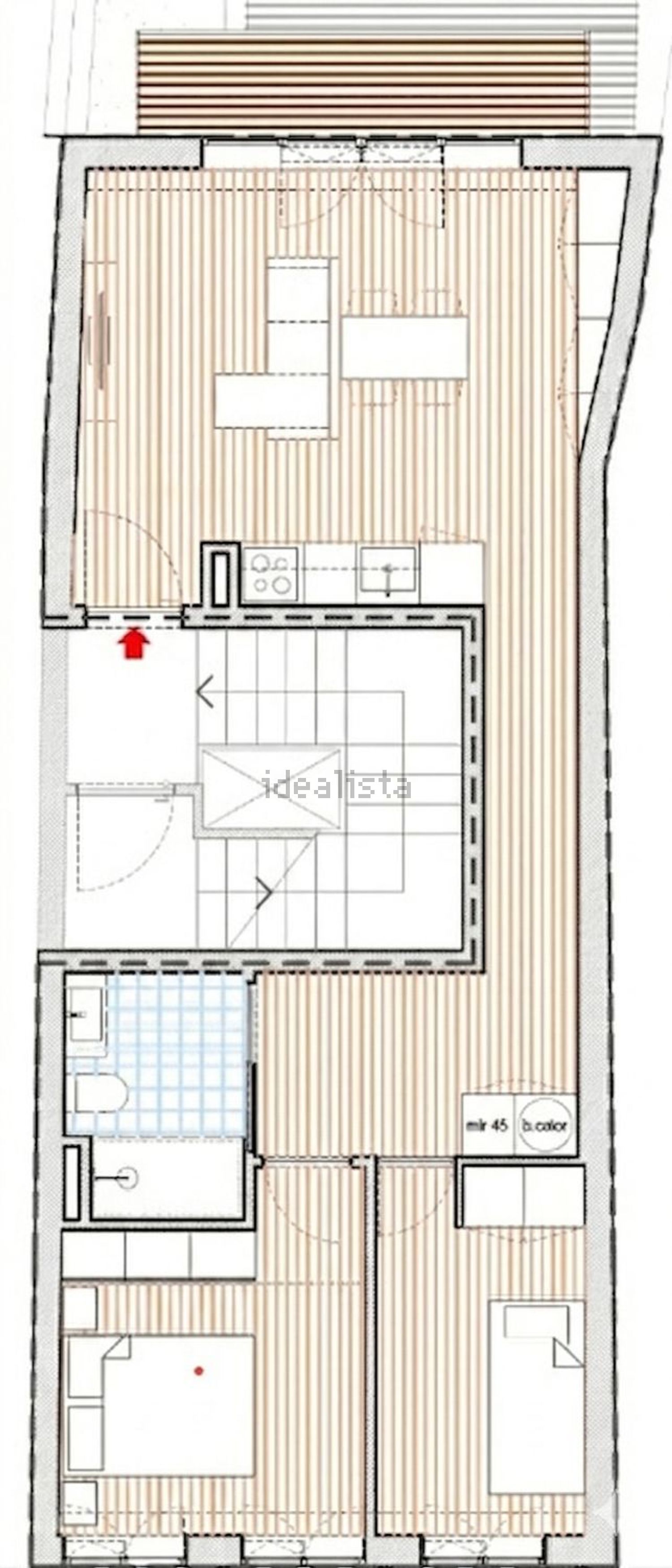 公寓 t2出售在Rua São Roque da Lameira, Campanhã, 2330 - 平面图