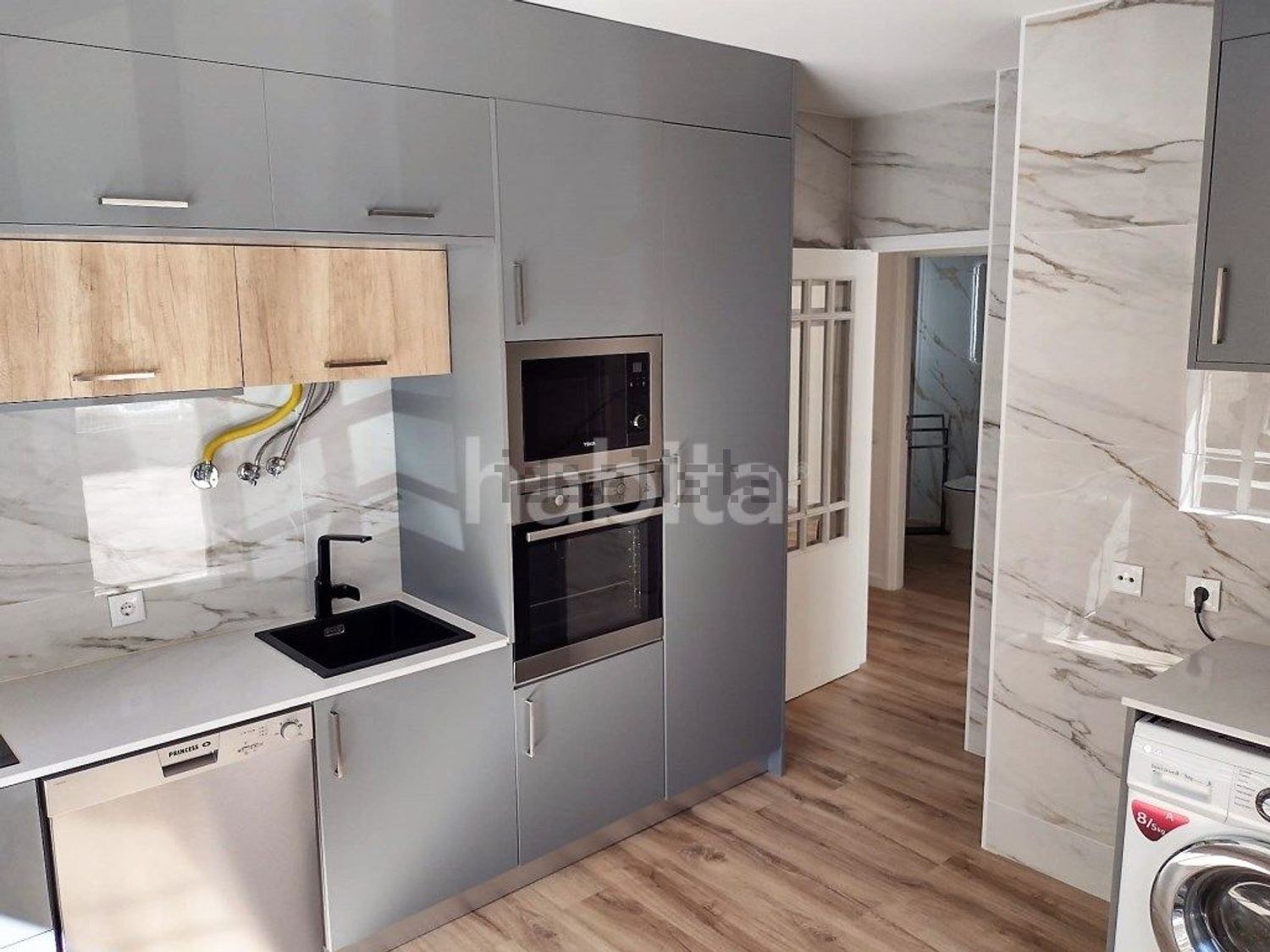 出租公寓 t1在Rua Fernando Pessoa, 195 - 厨房