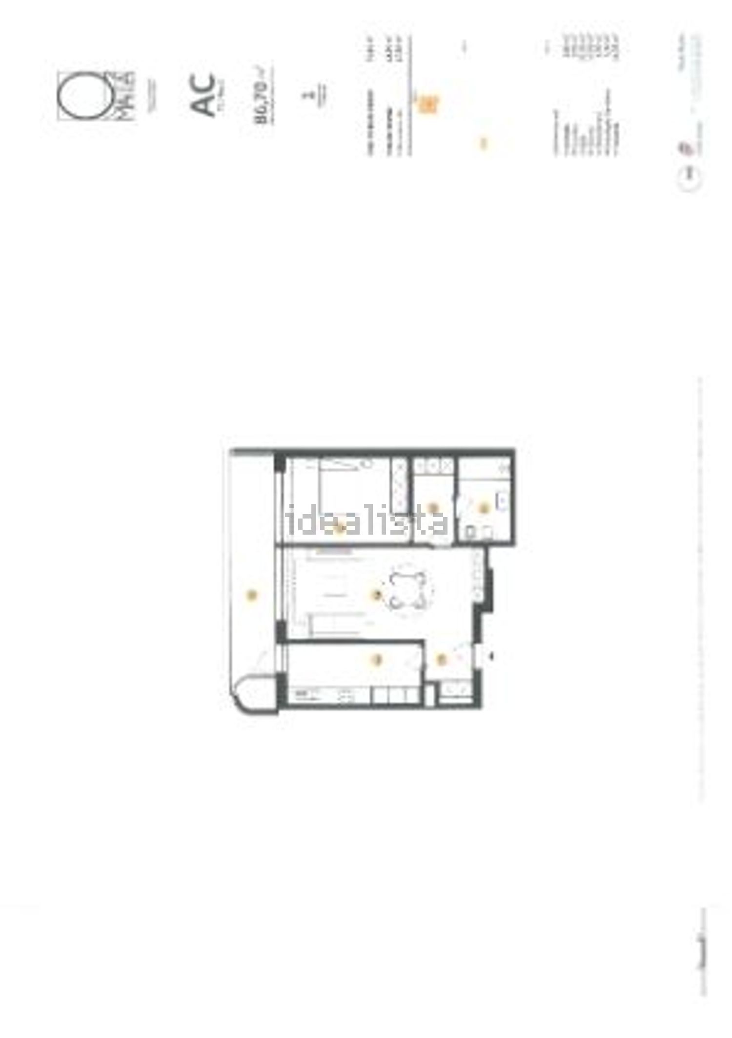 公寓 t1出售在Rua de Altino Coelho, 634 - 平面图