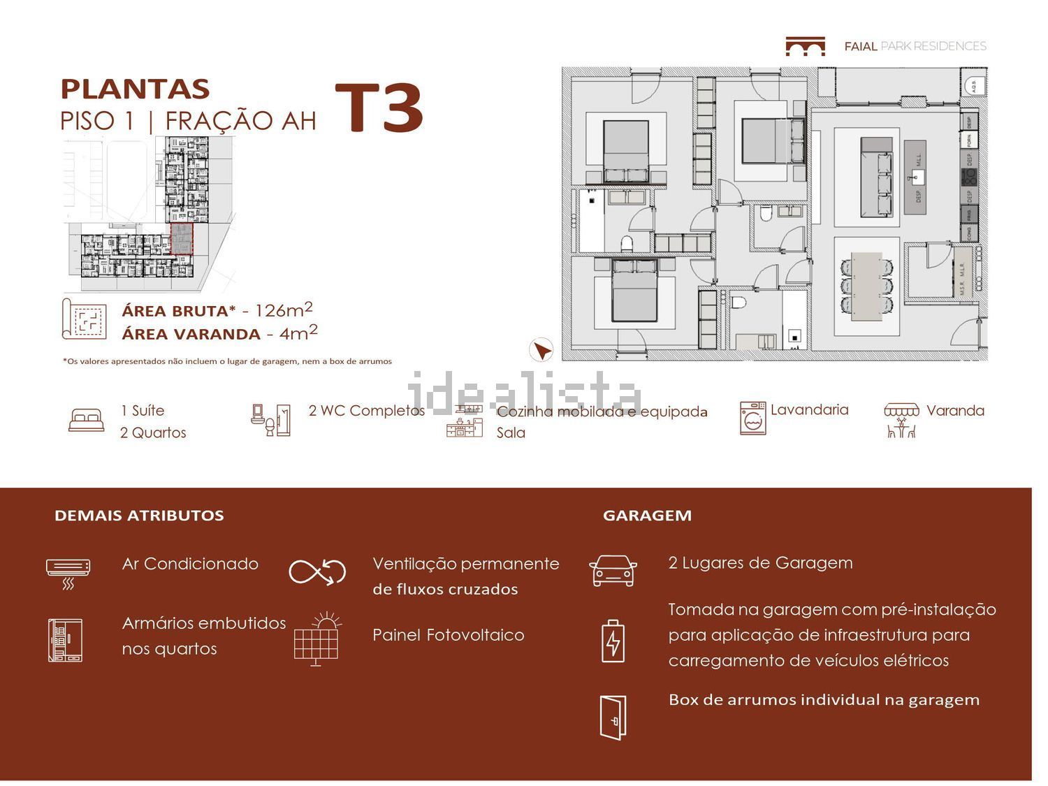 公寓 t3出售在Avenida do Progresso s/n - 平面图