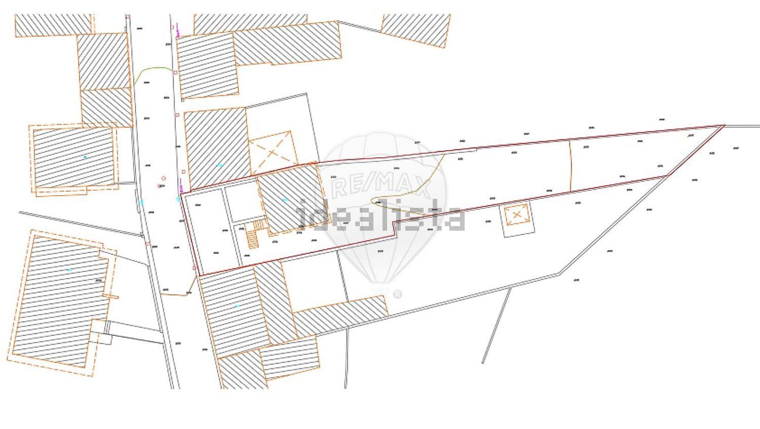 小楼房或独栋别墅出售在Rua da Barranha - 平面图