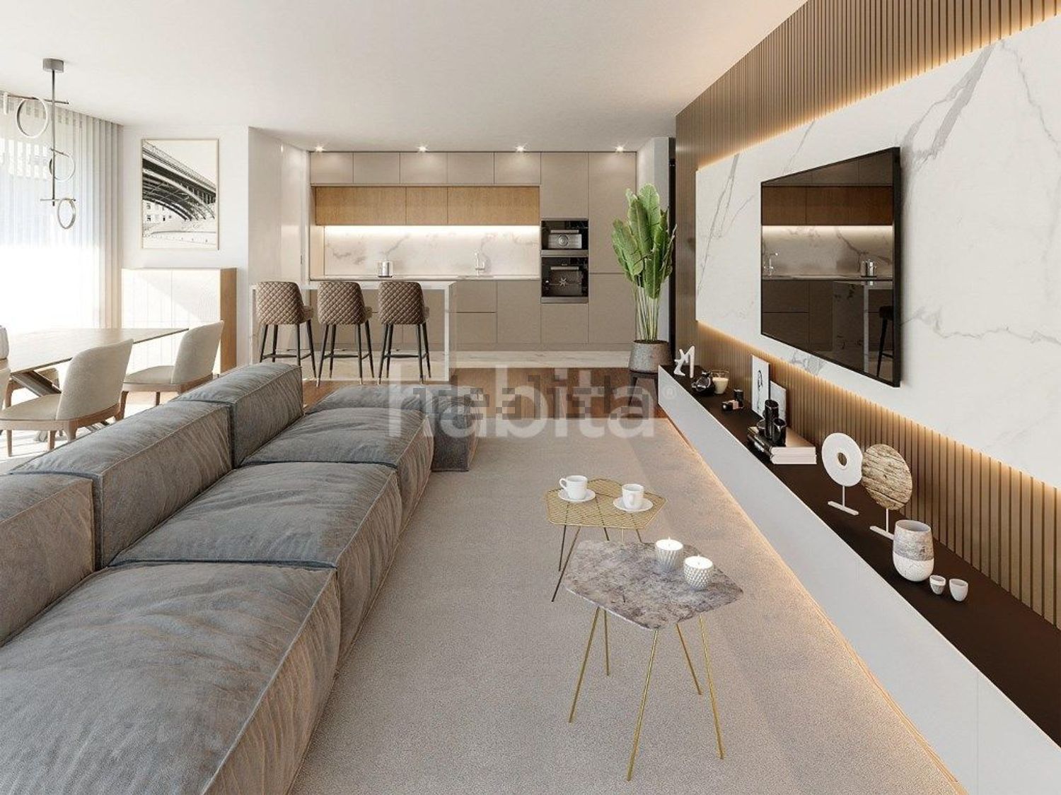 公寓 t2出售在 Rebordosa - 客厅