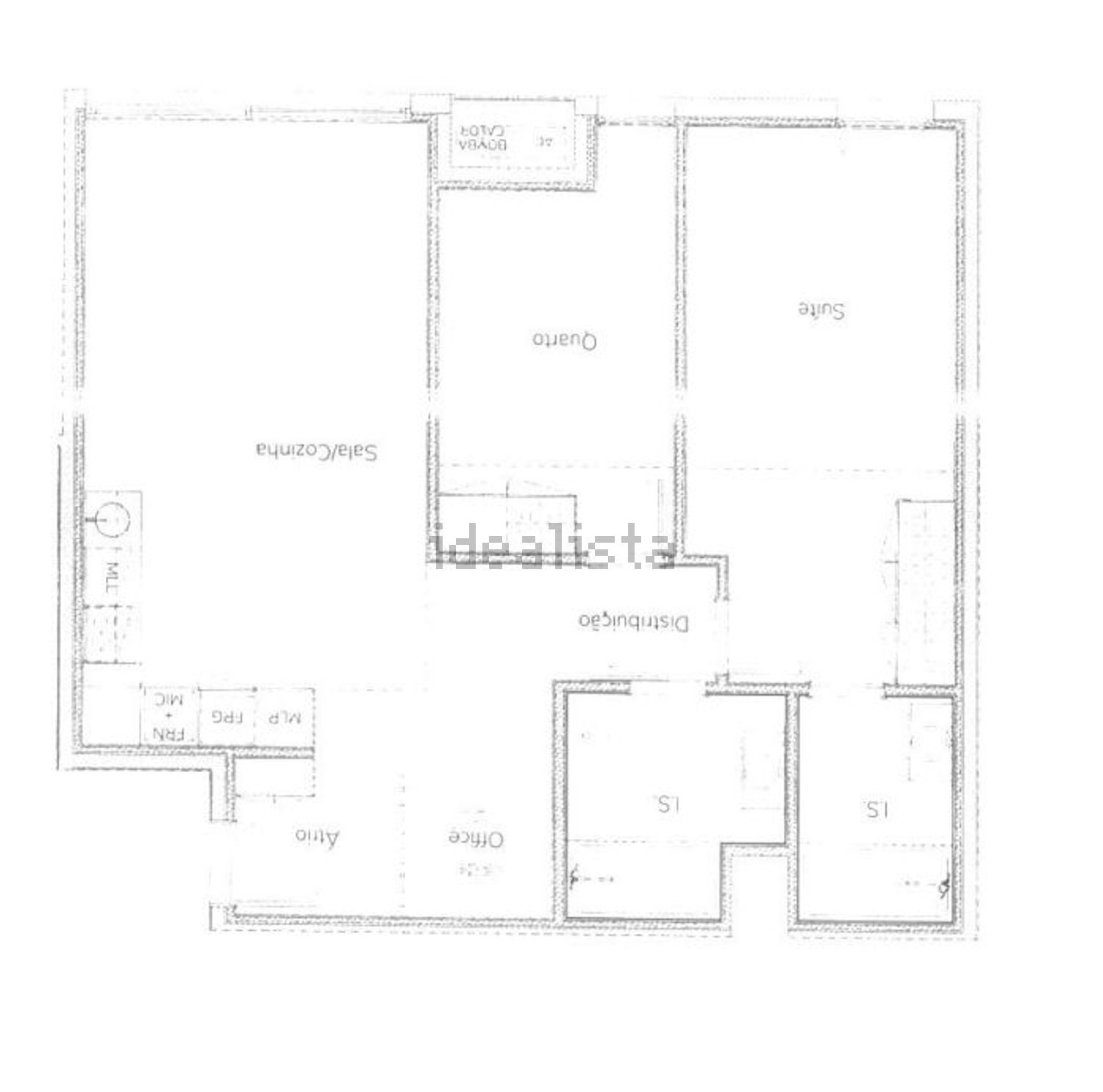 公寓 t2出售在Rua Antero Quental s/n - 平面图
