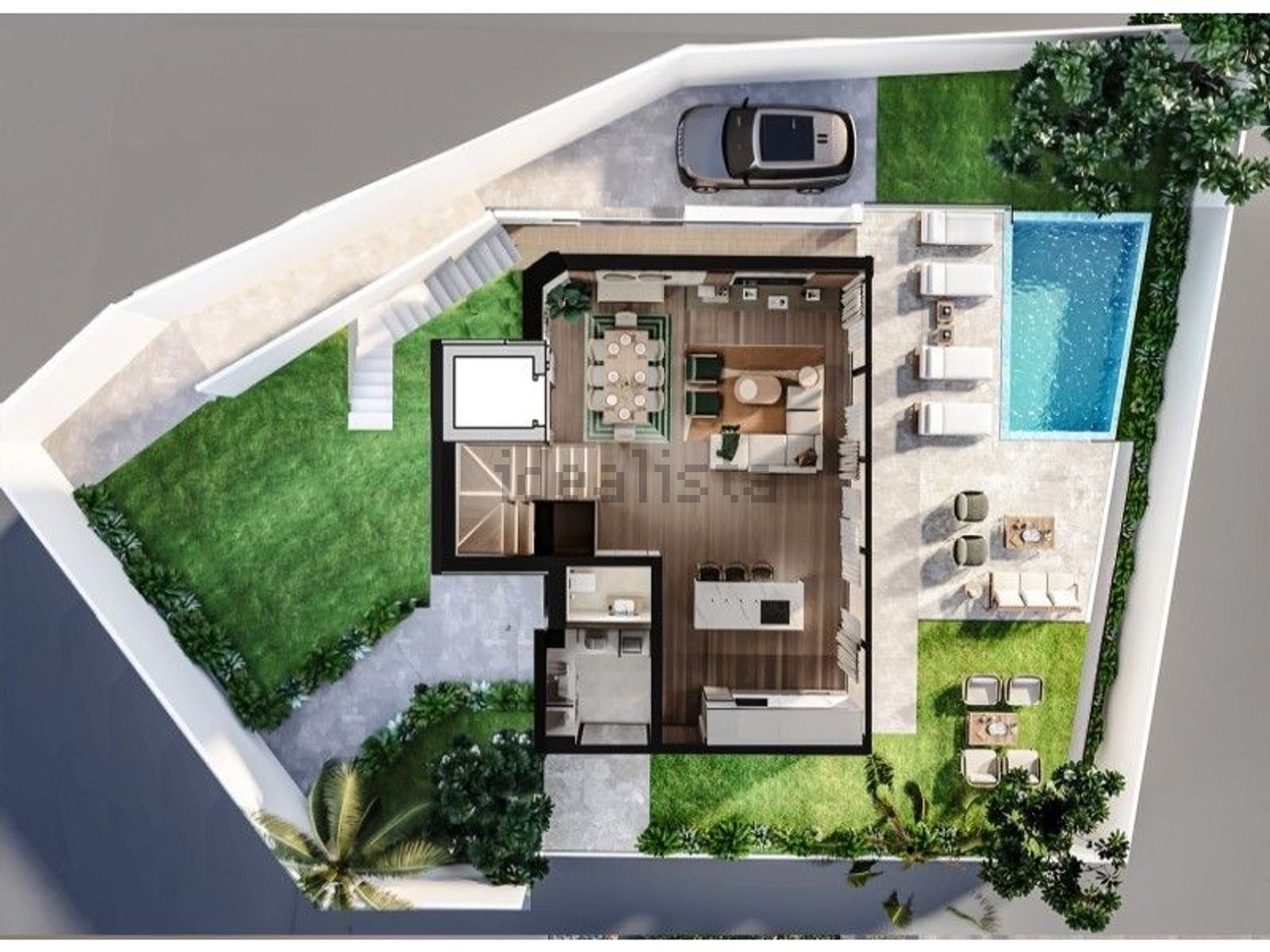 小楼房或独栋别墅出售在Rua Urbanização da Quinta de Santana - 平面图