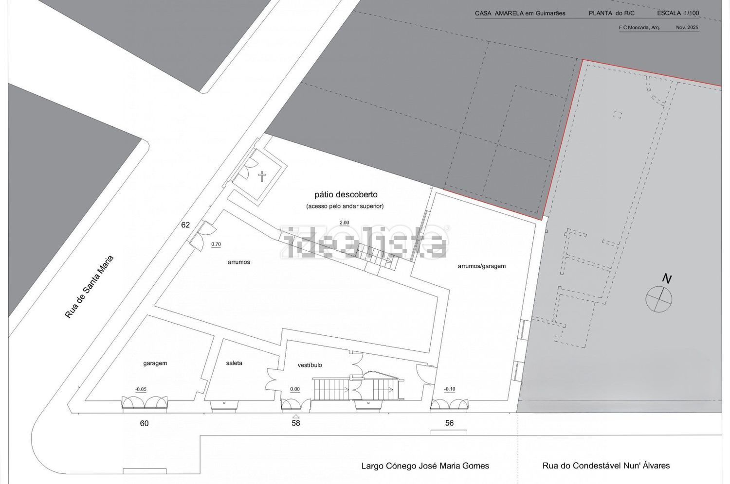 小楼房或独栋别墅出售在Rua de Santa Maria, 58 - 平面图