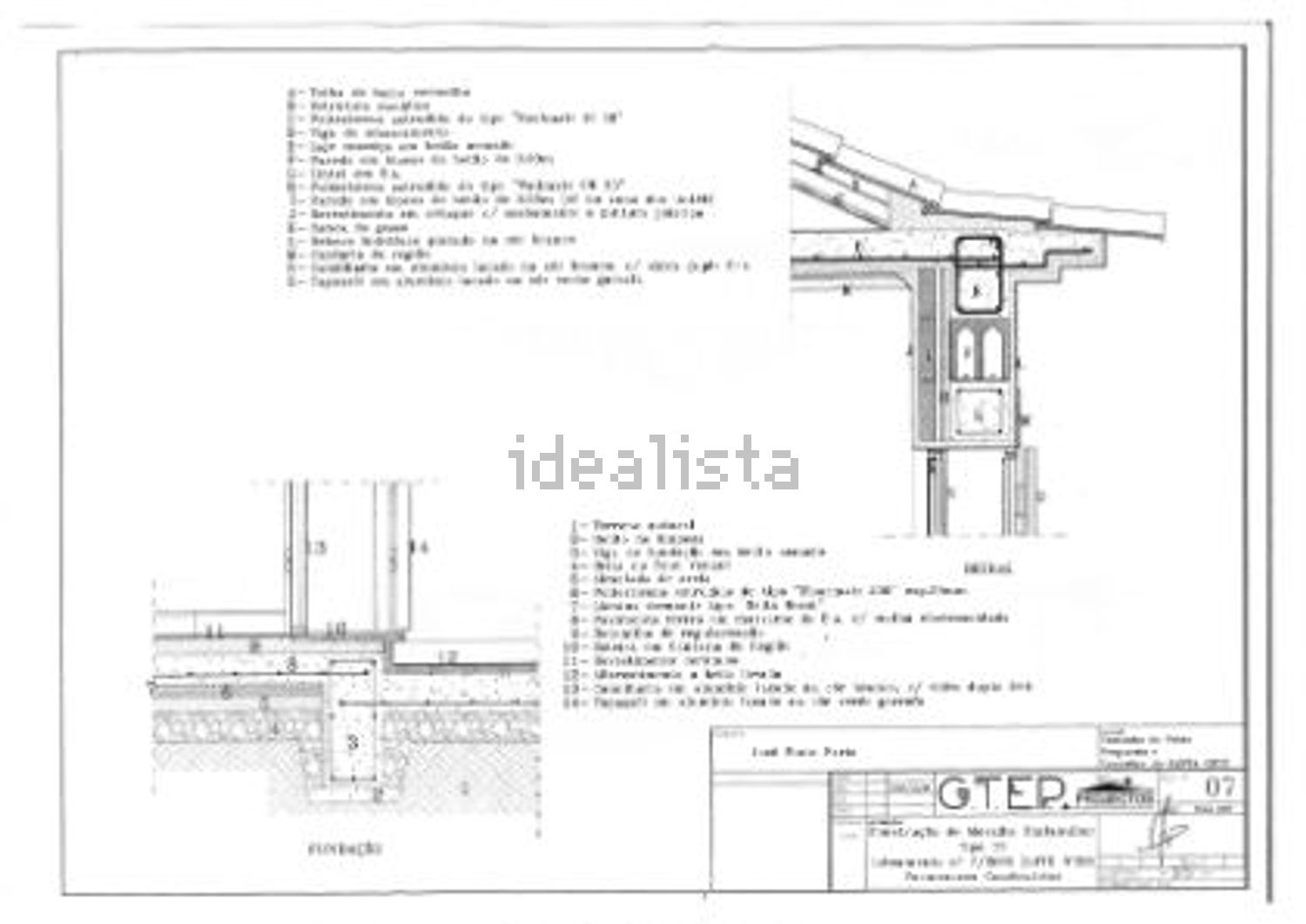 小楼房或独栋别墅出售在Rua 1 do Chão das Poças, 20 - 平面图