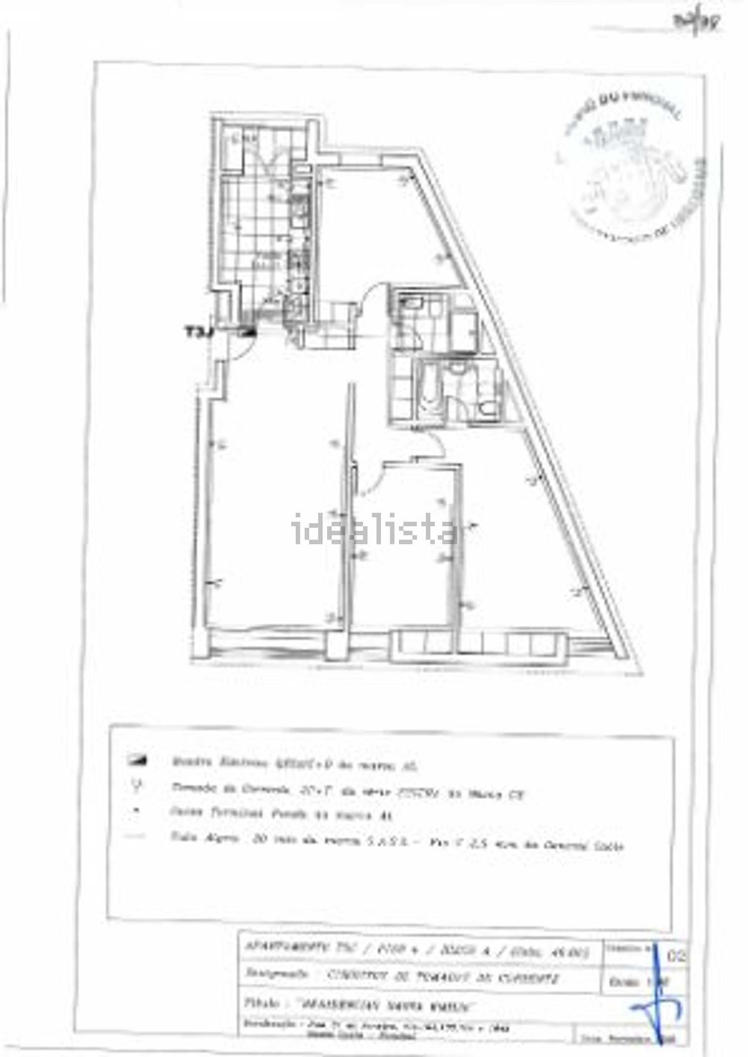 公寓 t3出售在Rua 31 de Janeiro, 101 - 平面图