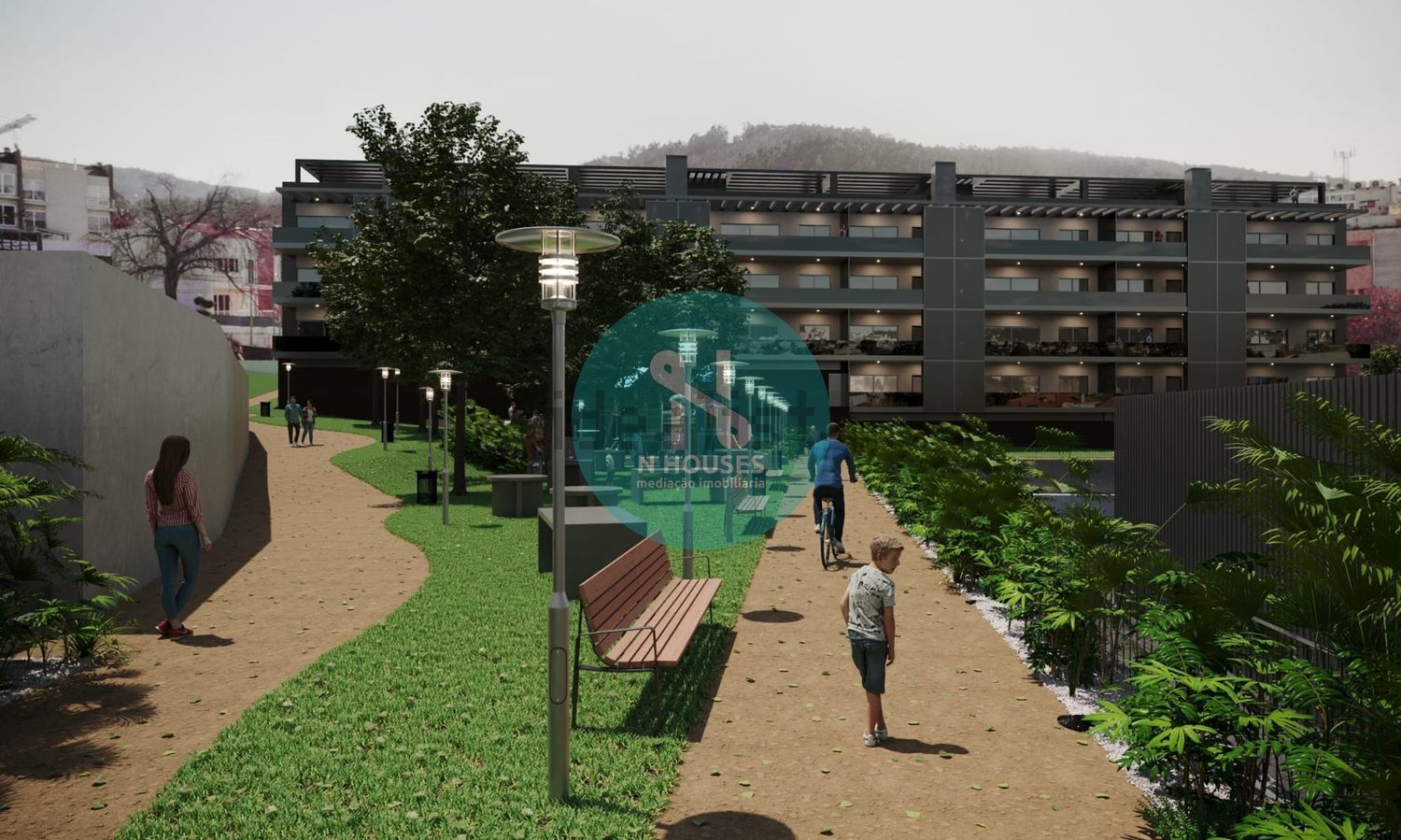 公寓 t3出售在Avenida de São Lourenço - 花园