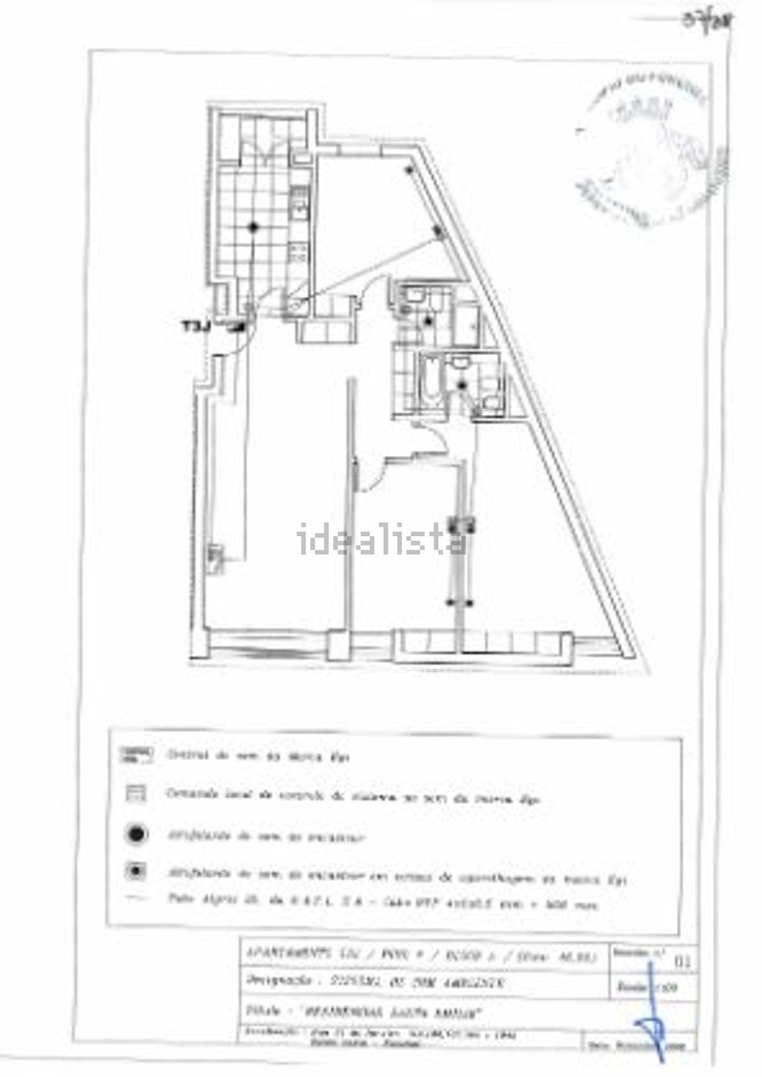 公寓 t3出售在Rua 31 de Janeiro, 101 - 平面图
