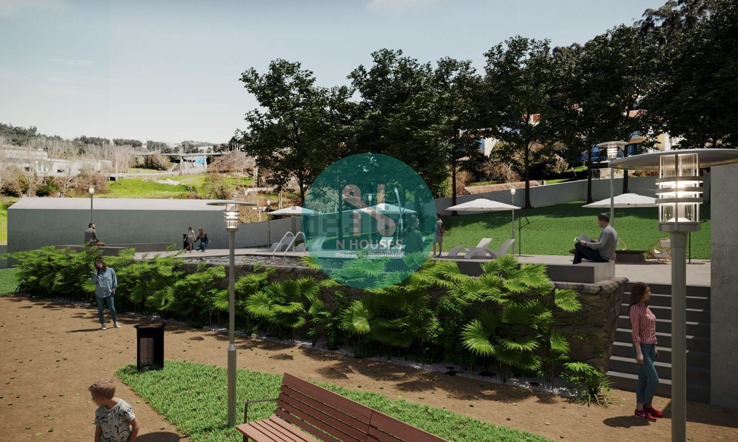 公寓 t3出售在Avenida de São Lourenço - 花园