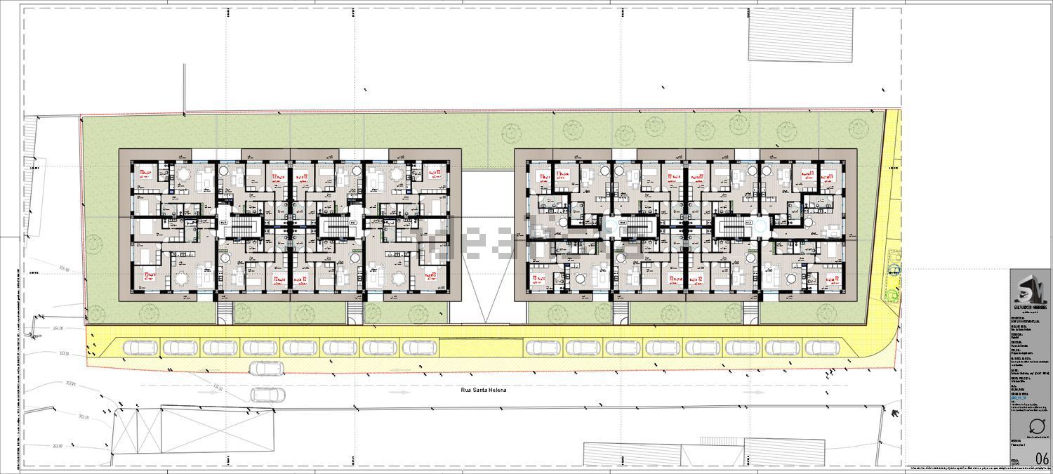 公寓 t1出售在Rua Santa Helena, 84 - 平面图