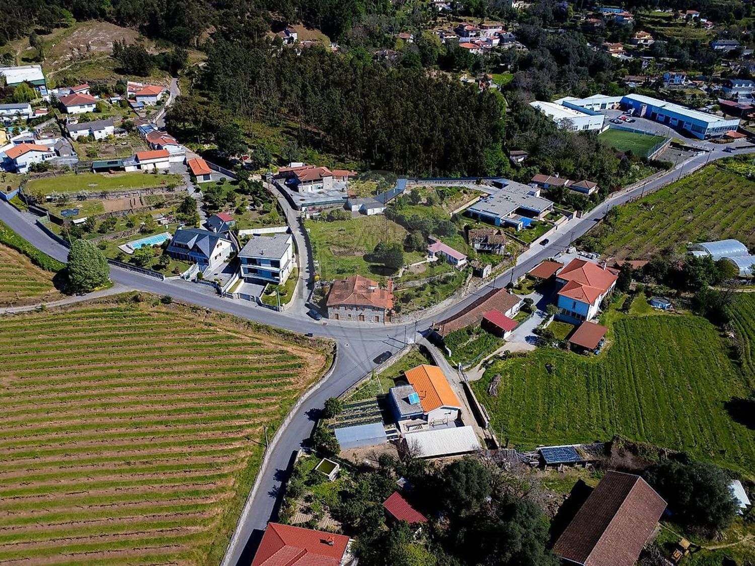 小楼房或独栋别墅出售在Rua de Além, Carrazedo - 游泳池