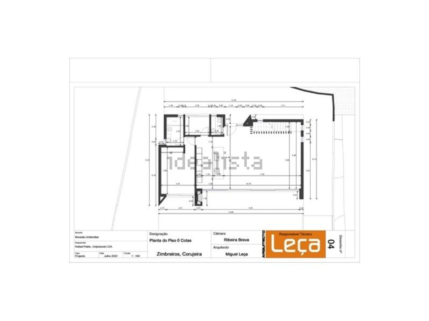 小楼房或独栋别墅出售在Ribeira Brava - 平面图