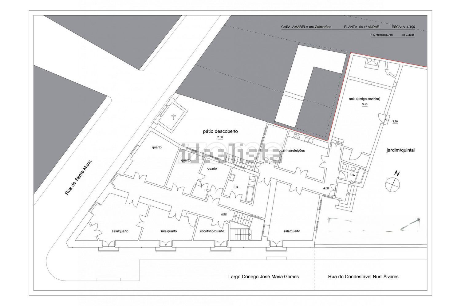 小楼房或独栋别墅出售在Rua de Santa Maria, 58 - 平面图