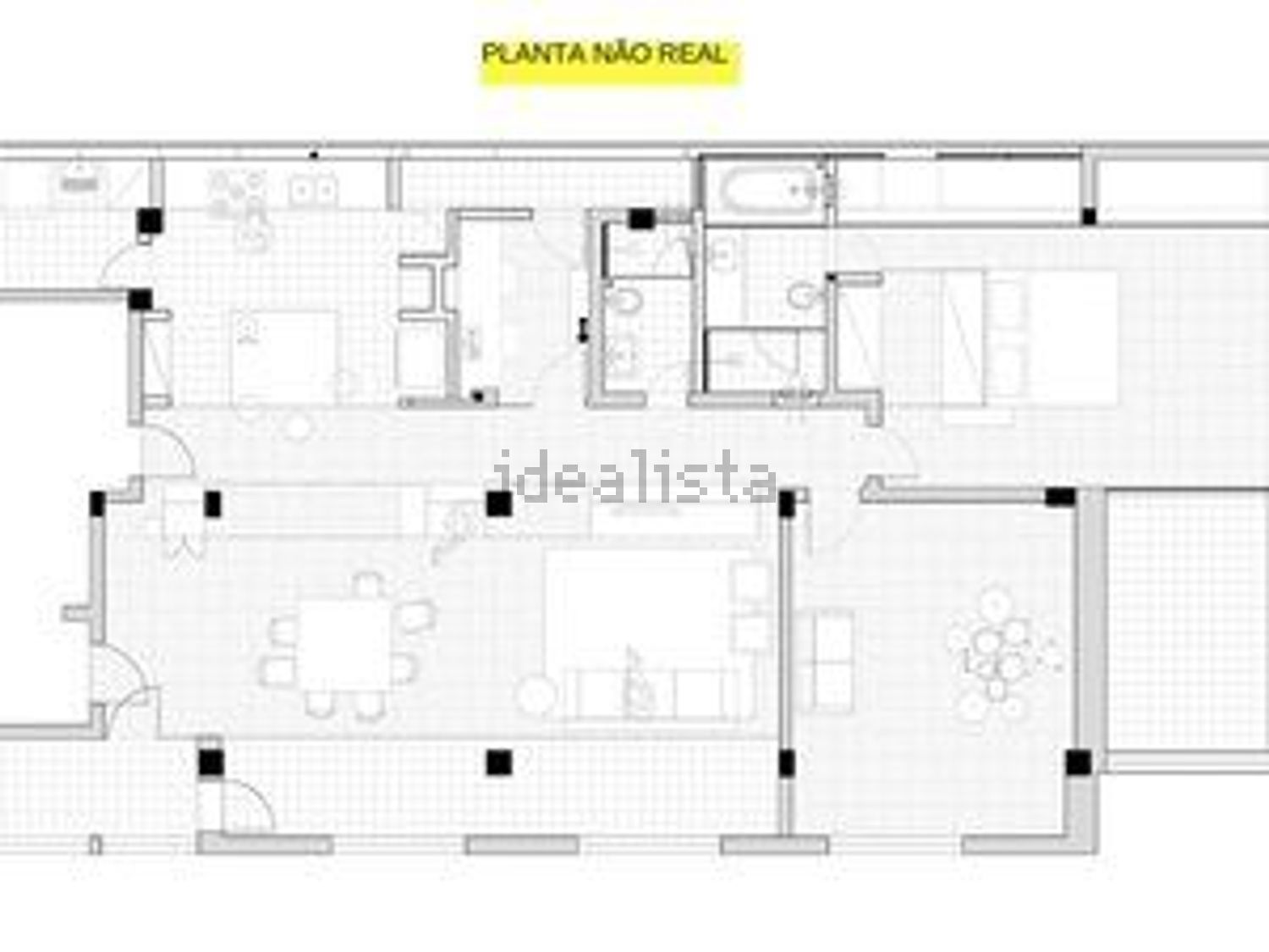 公寓 t2出售在Rua Senhor dos Aflitos - 平面图
