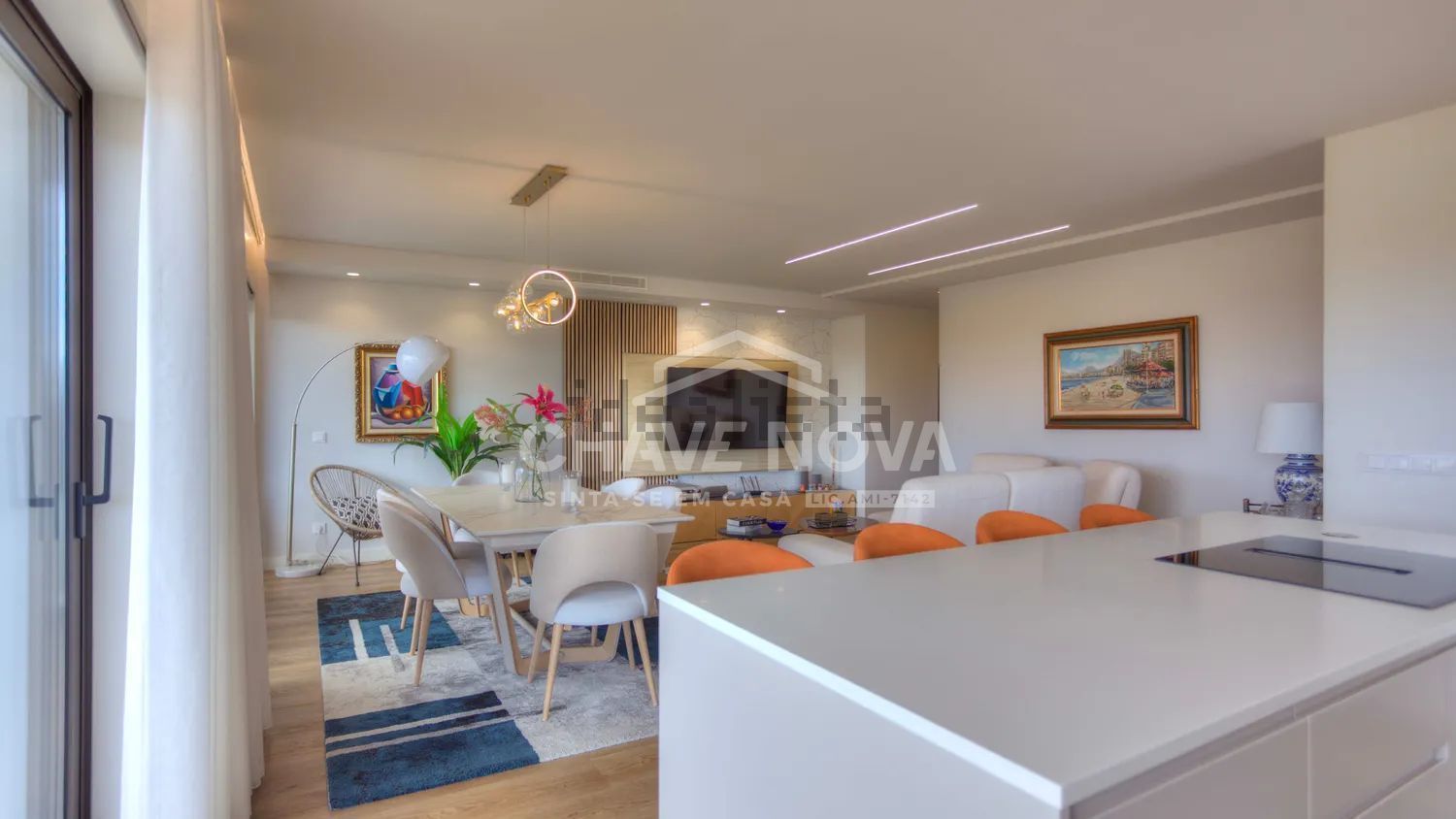 公寓 t3出售在Avenida Gonçalo Ribeiro Telles - 客厅