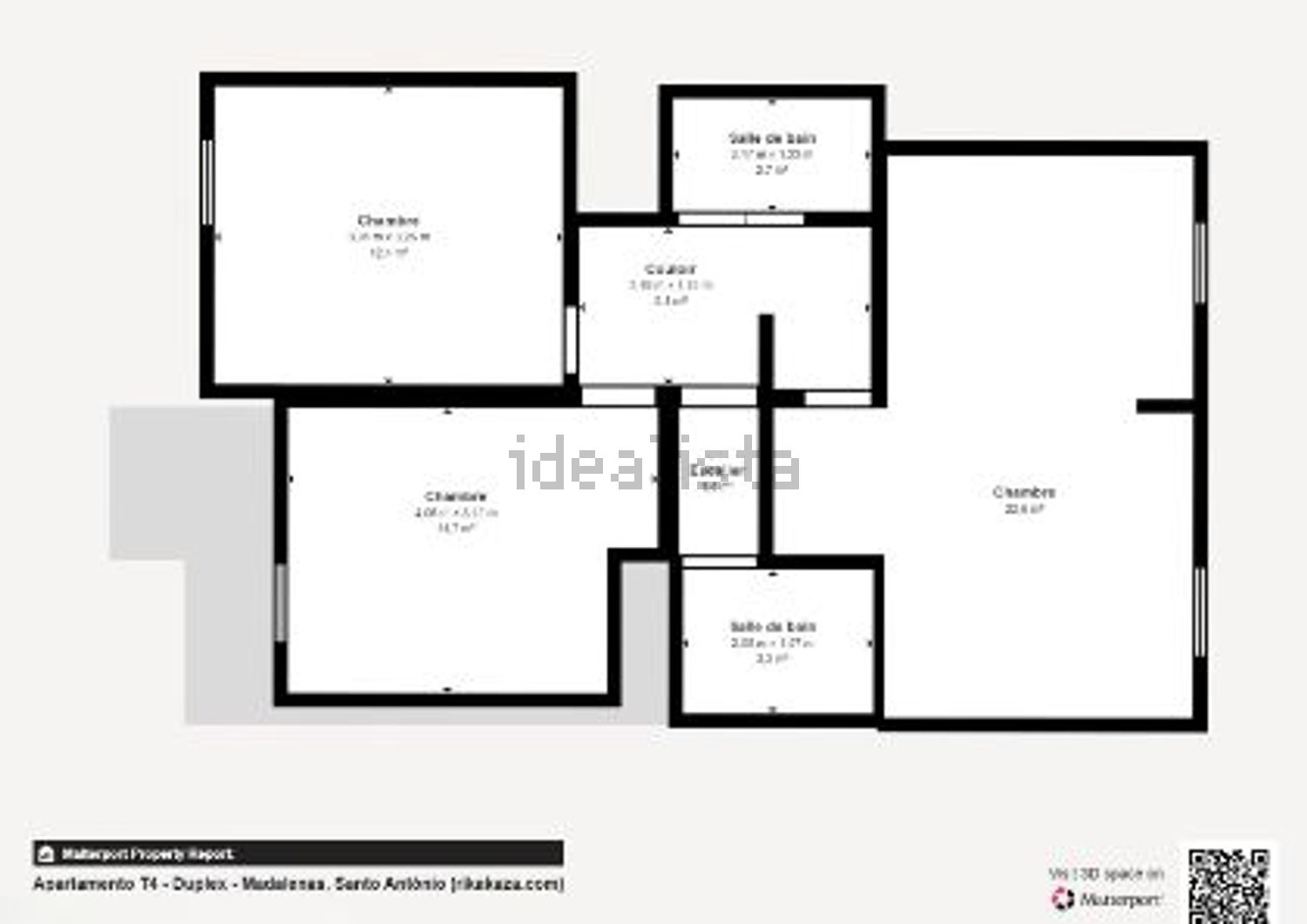 公寓 t4出售在Avenida da Madalena , Conjunto Habitacional Madalena , Bloco F2 s/n - 平面图