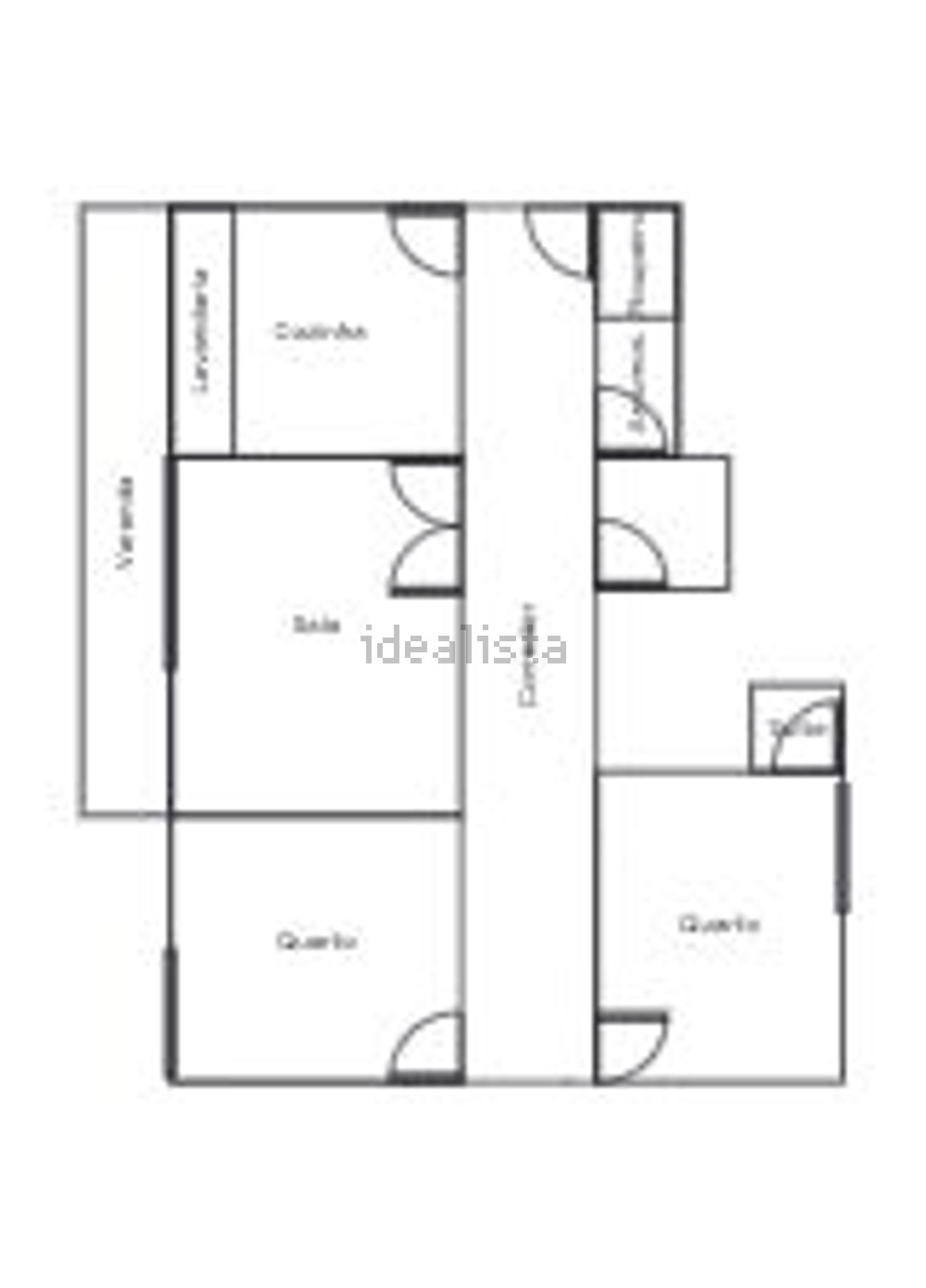 公寓 t2出售在Rua dos Castanheiros, 292 - 平面图