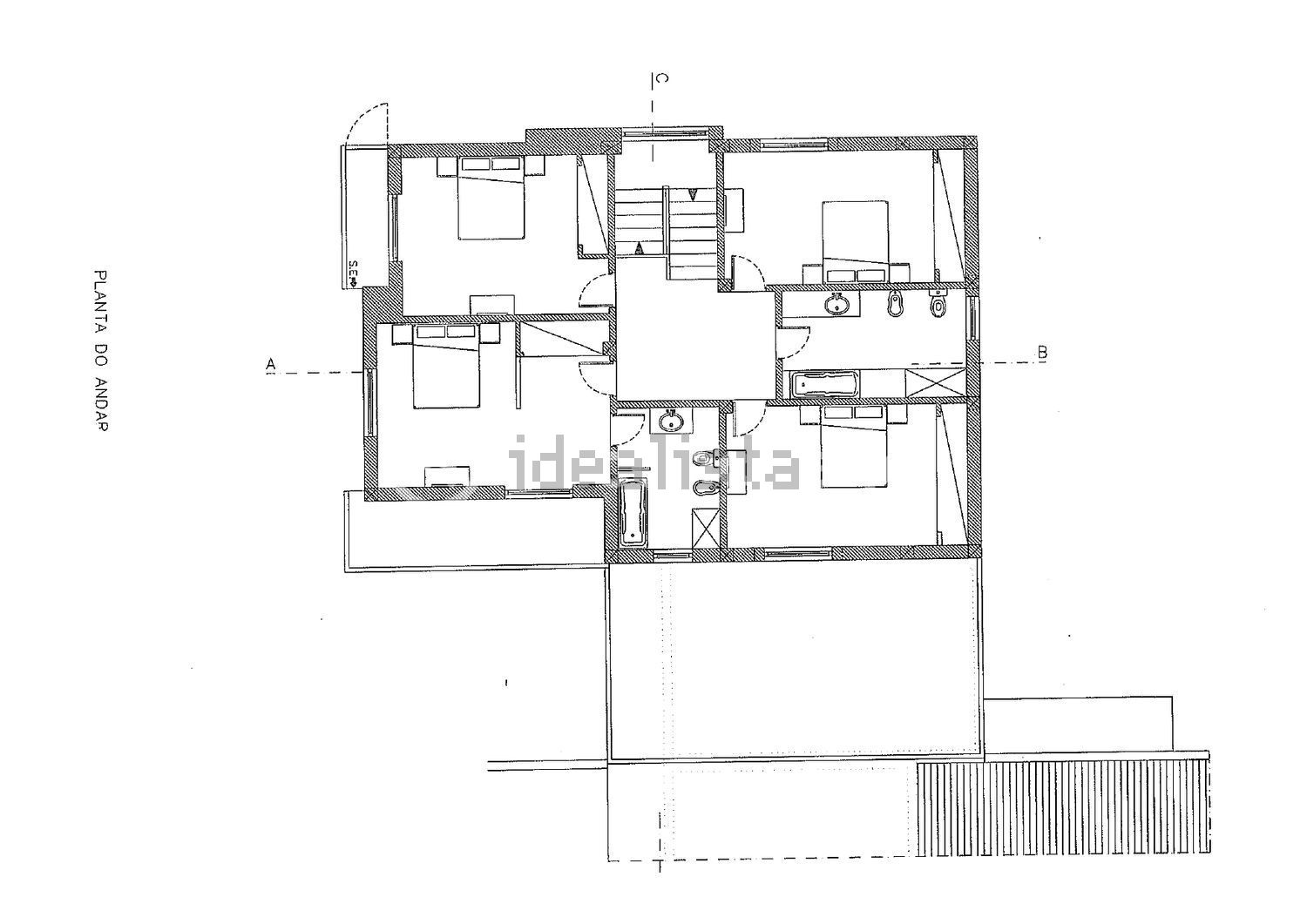 小楼房或独栋别墅出售在Rua do Cávado, 225 - 平面图