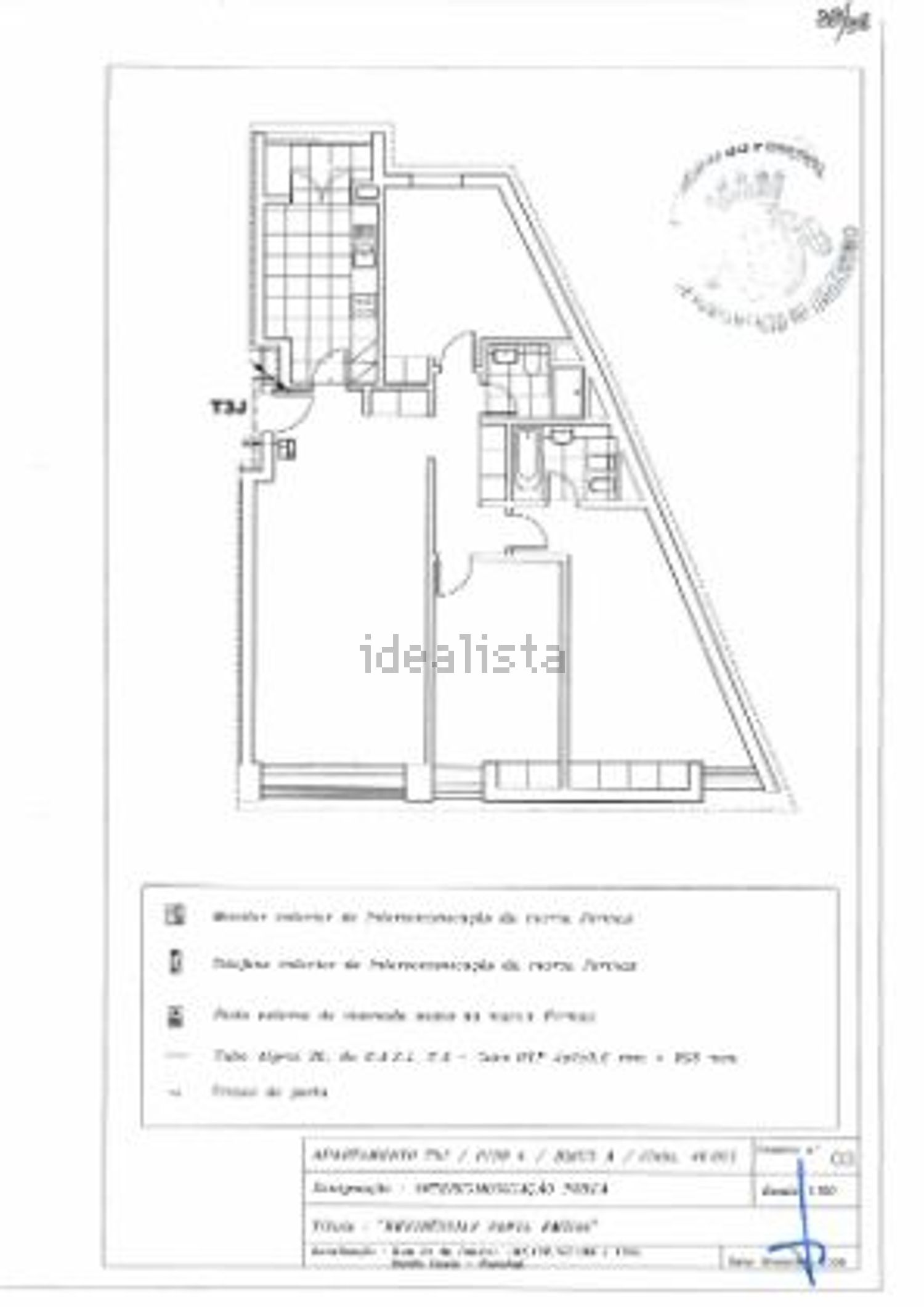 公寓 t3出售在Rua 31 de Janeiro, 101 - 平面图