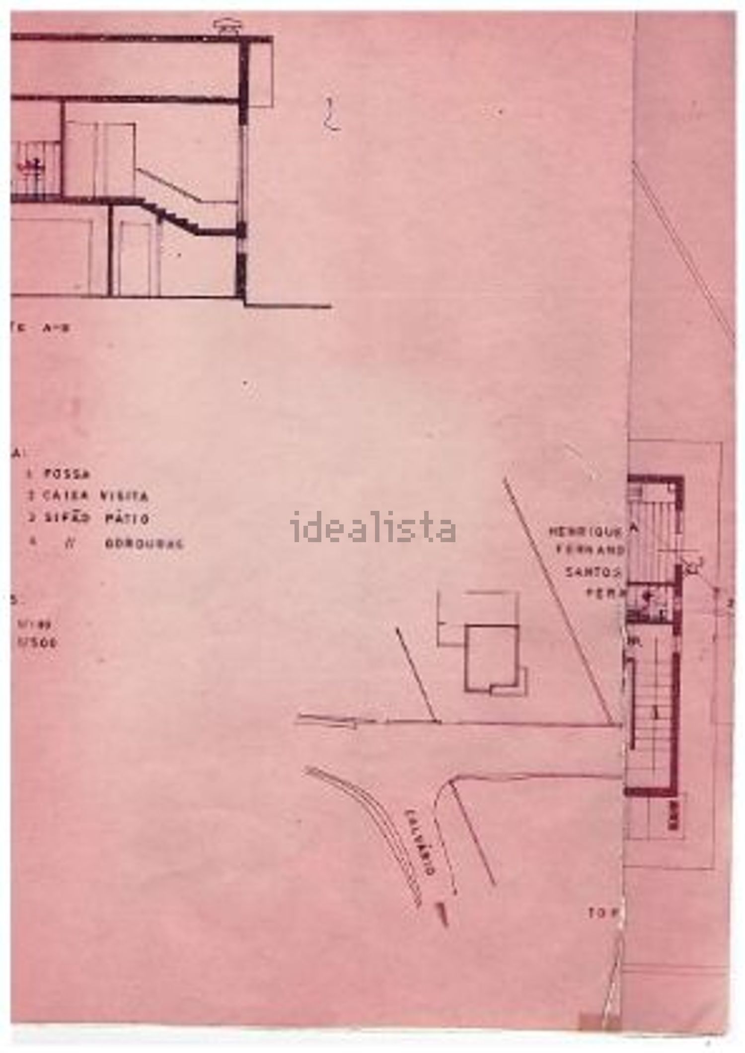 小楼房或独栋别墅出售在Rua de São Pedro - 平面图