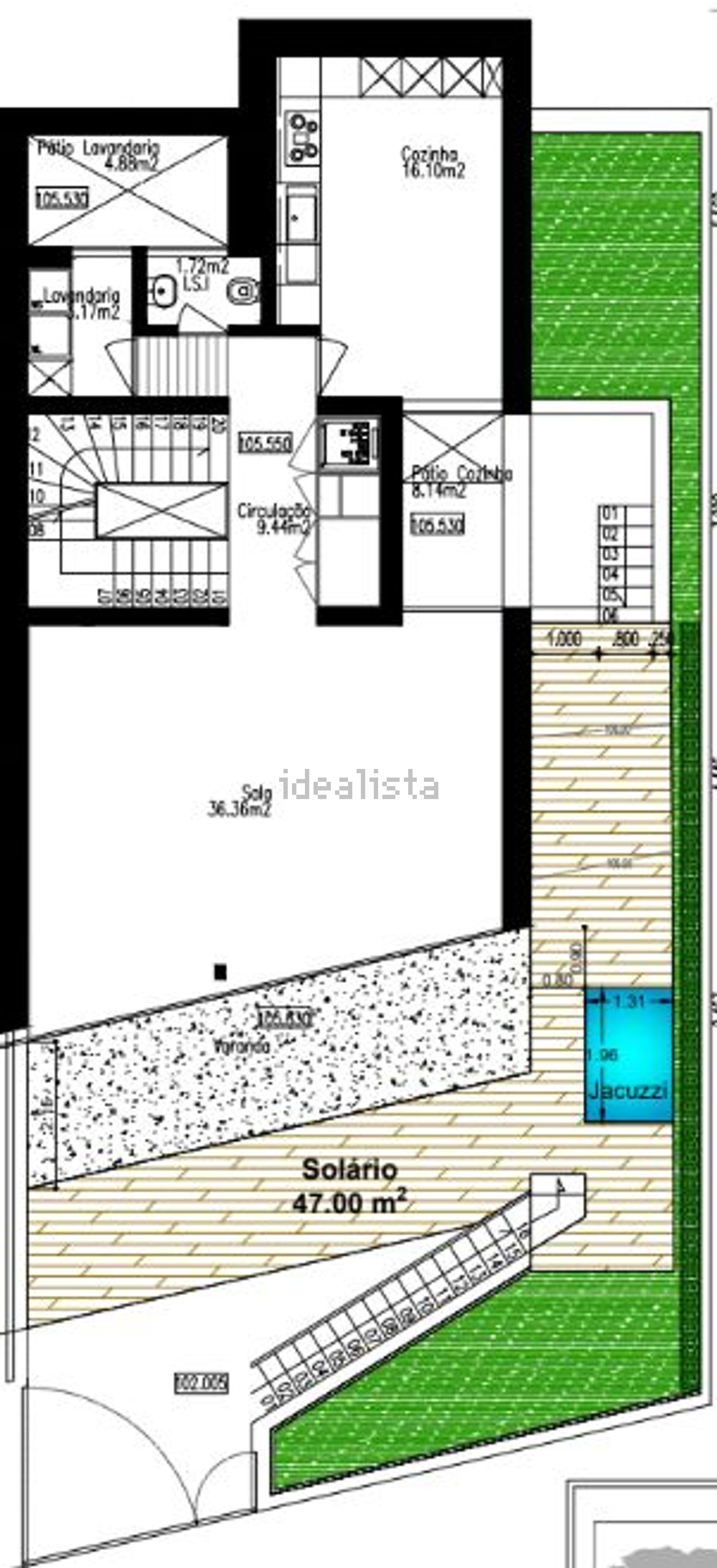 双拼别墅出售在Rua João Paulo II s/n - 平面图