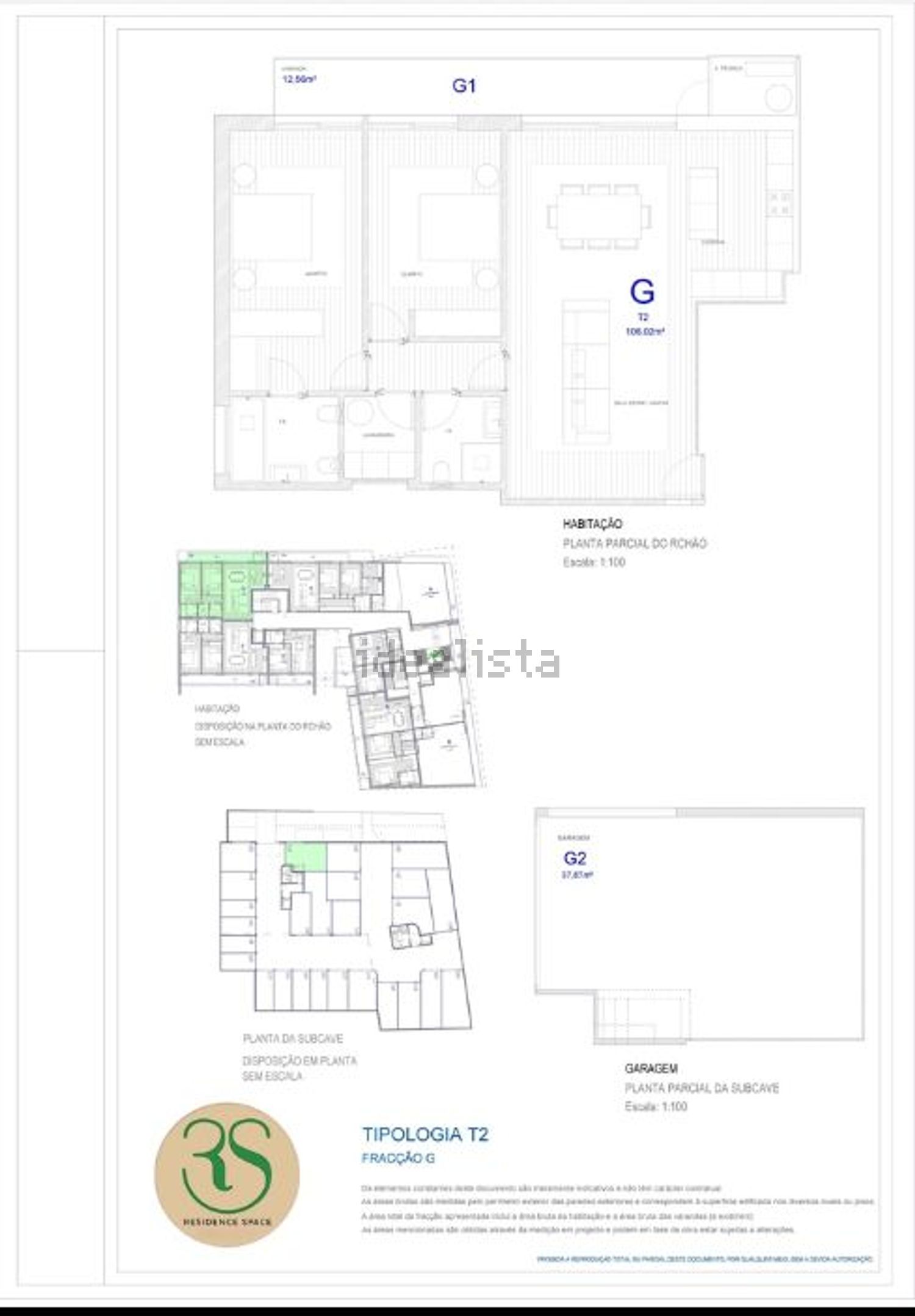 公寓 t2出售在Avenida João Duarte s/n - 平面图