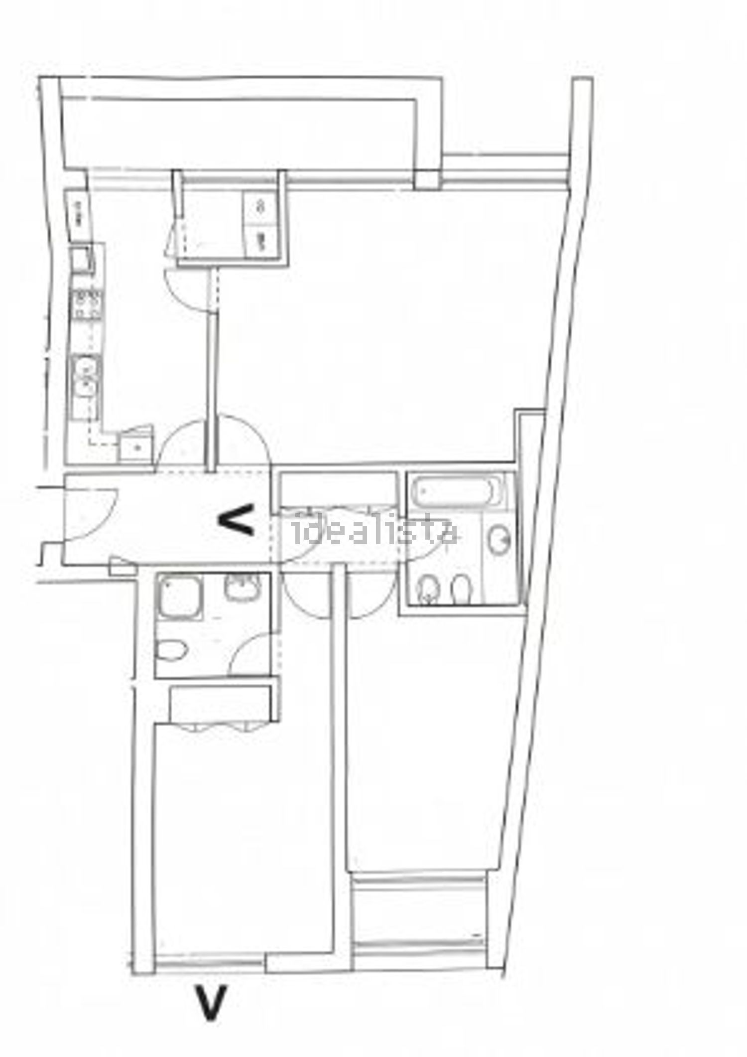 公寓 t2出售在Avenida Visconde de Barreiros - 平面图