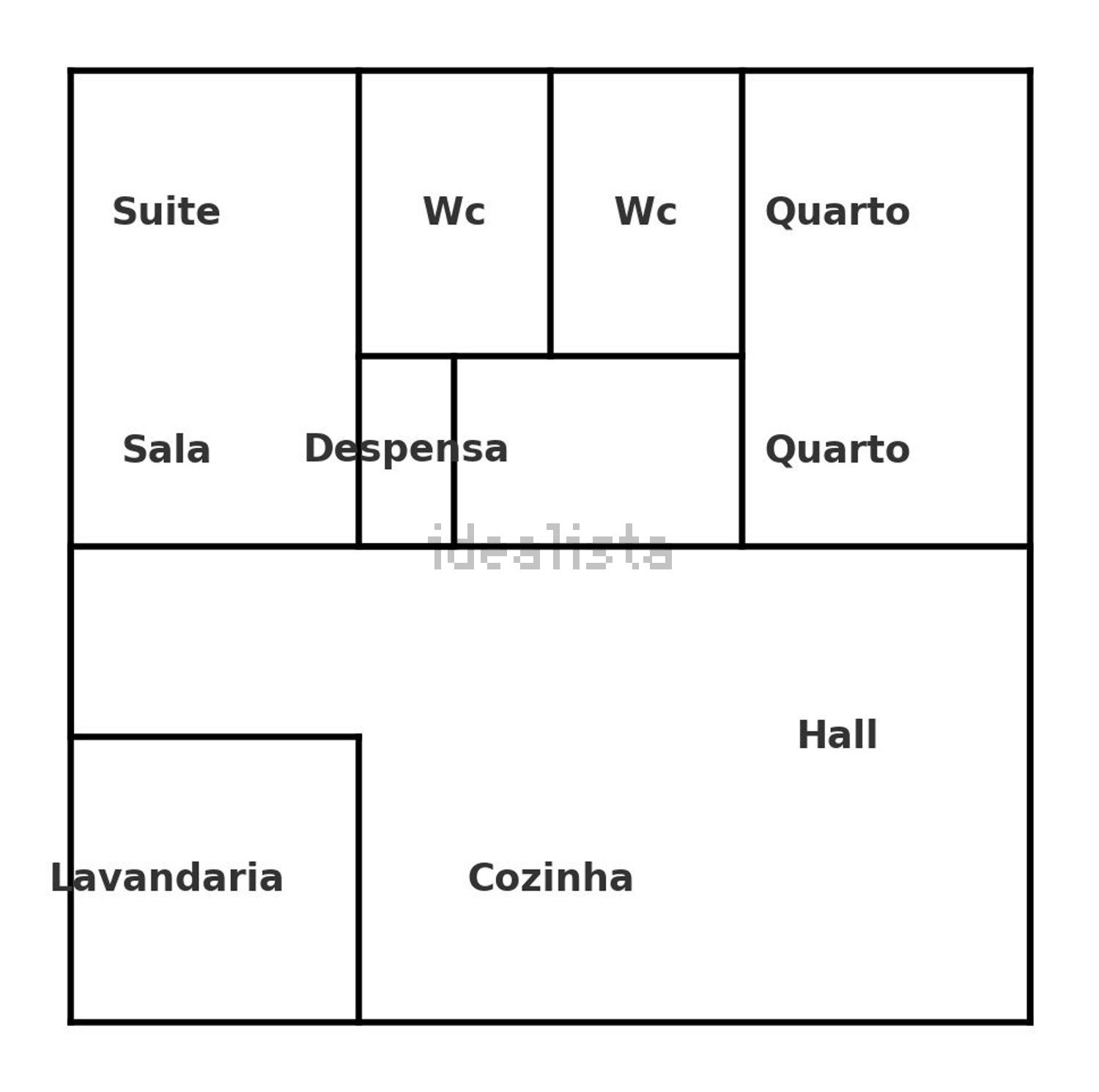 小楼房或独栋别墅出售在Rua Carregal, 586 - 平面图