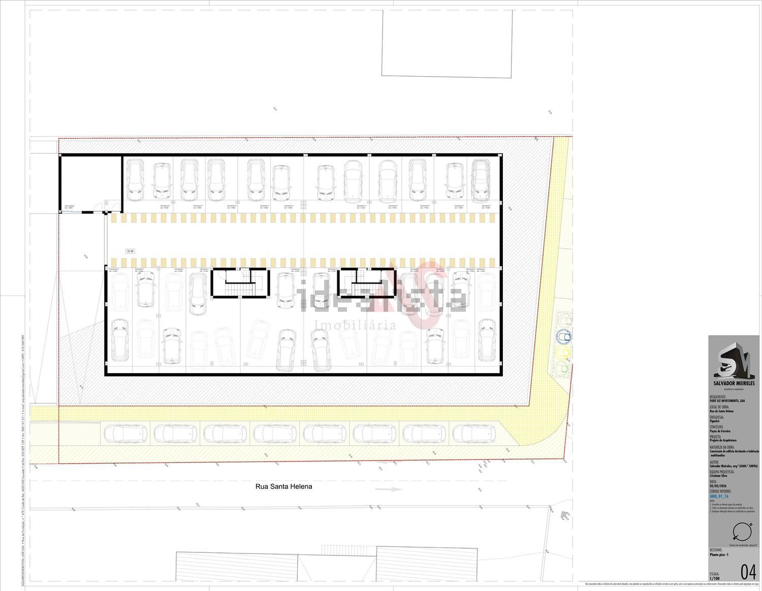 公寓 t2出售在Rua Santa Helena, 50 a - 平面图