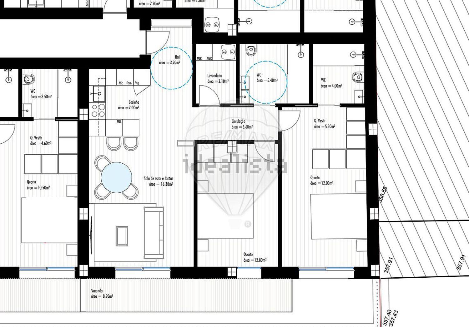 公寓 t2出售在Avenida da Escola Secundária - 平面图