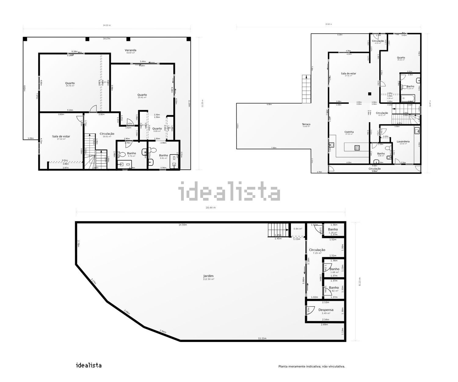 小楼房或独栋别墅出售在Estreito da Calheta - 平面图